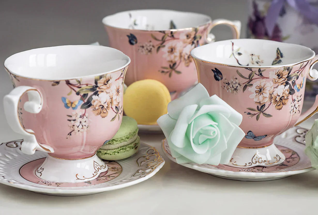 European Style Printed Delicate Household Tea Cup