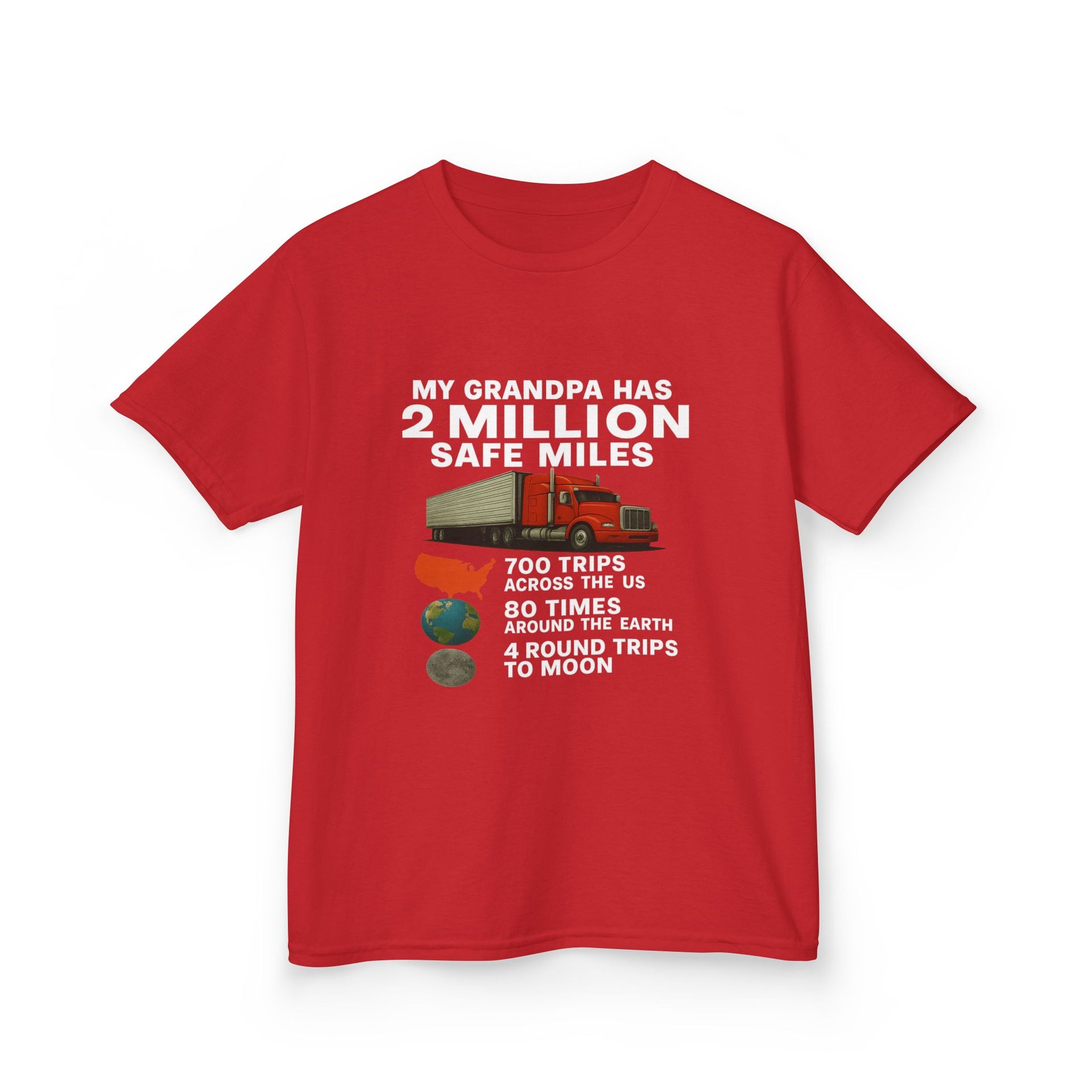 Kids Tee – “My Grandpa Has 2 Million Safe Miles” Vintage Pilot Aviation Shirt