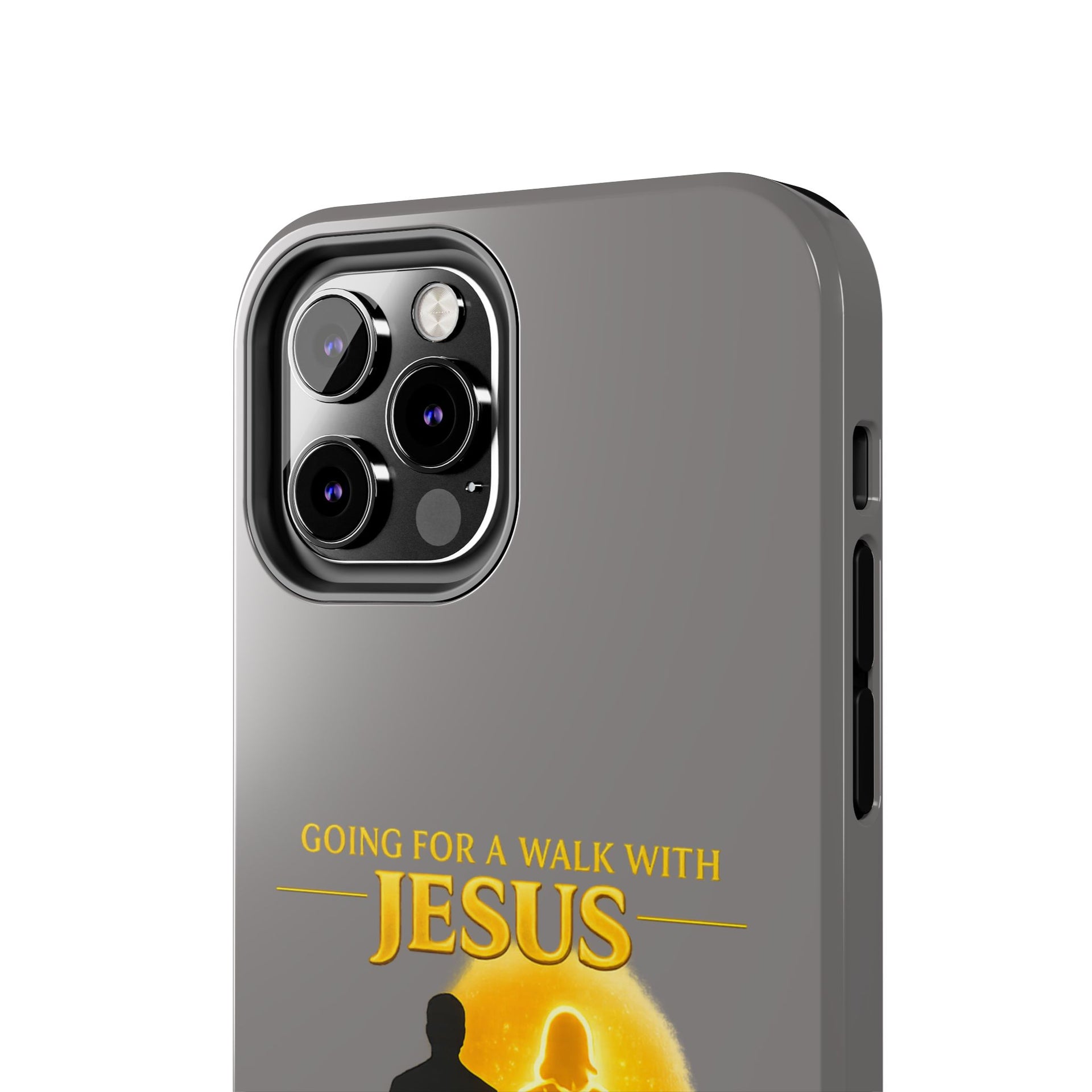 Tough Phone Case — "Going for a Walk with Jesus, Wanna Come?" Christian iPhone Case