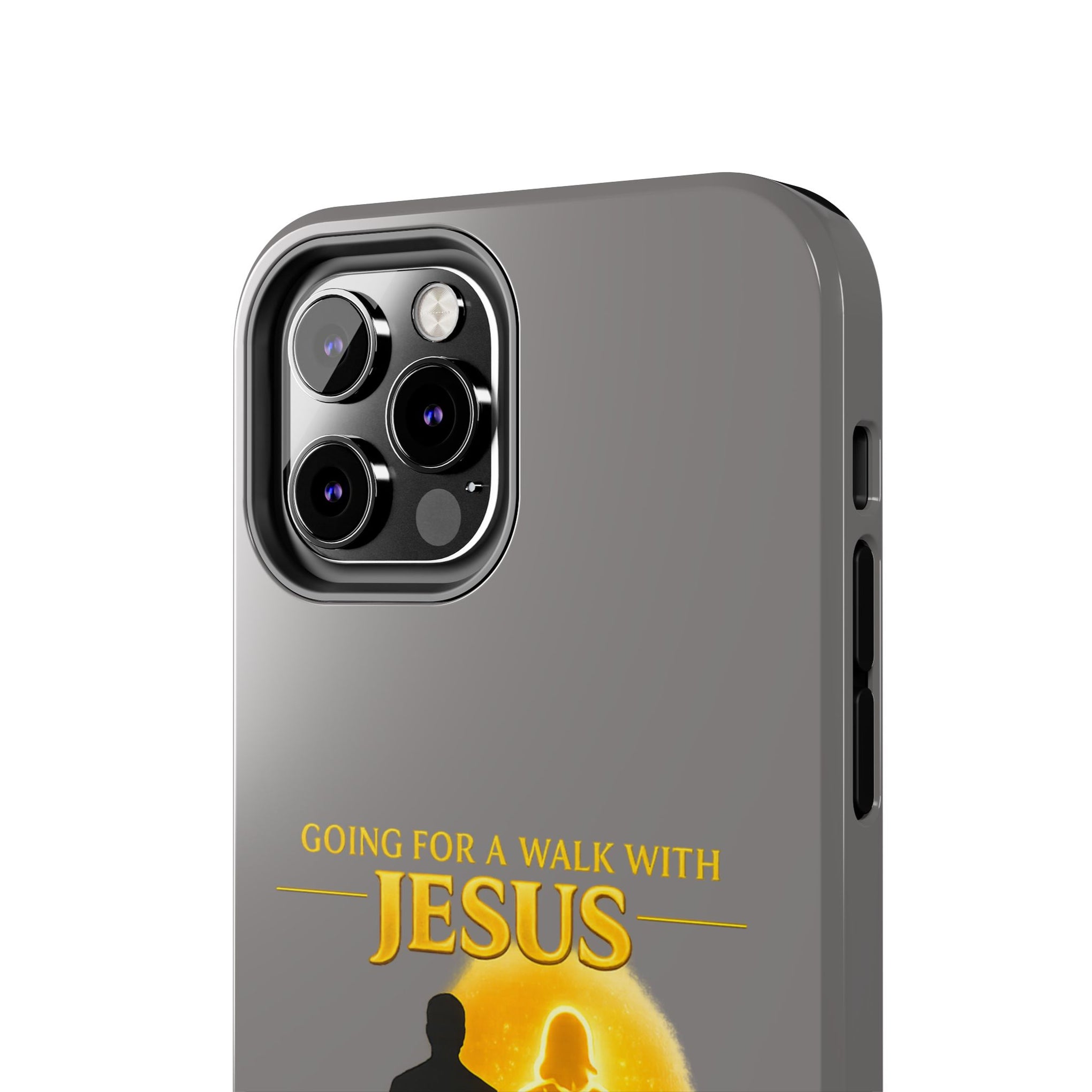 Tough Phone Case — "Going for a Walk with Jesus, Wanna Come?" Christian iPhone Case