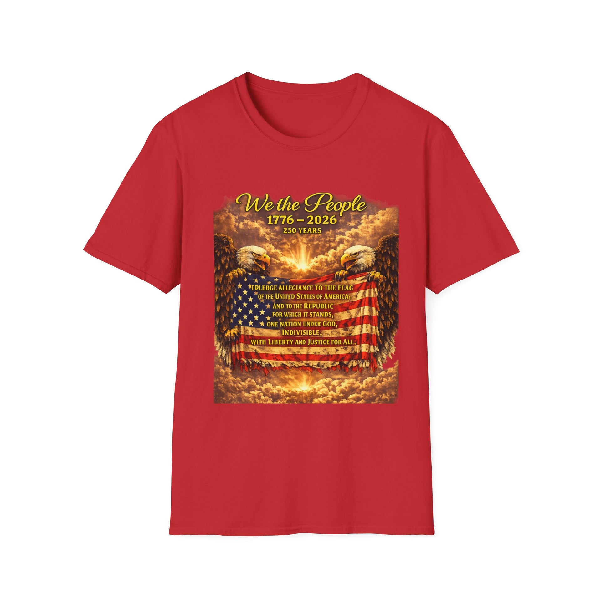 Patriotic 'We the People 1776–2026' American Flag T-Shirt
