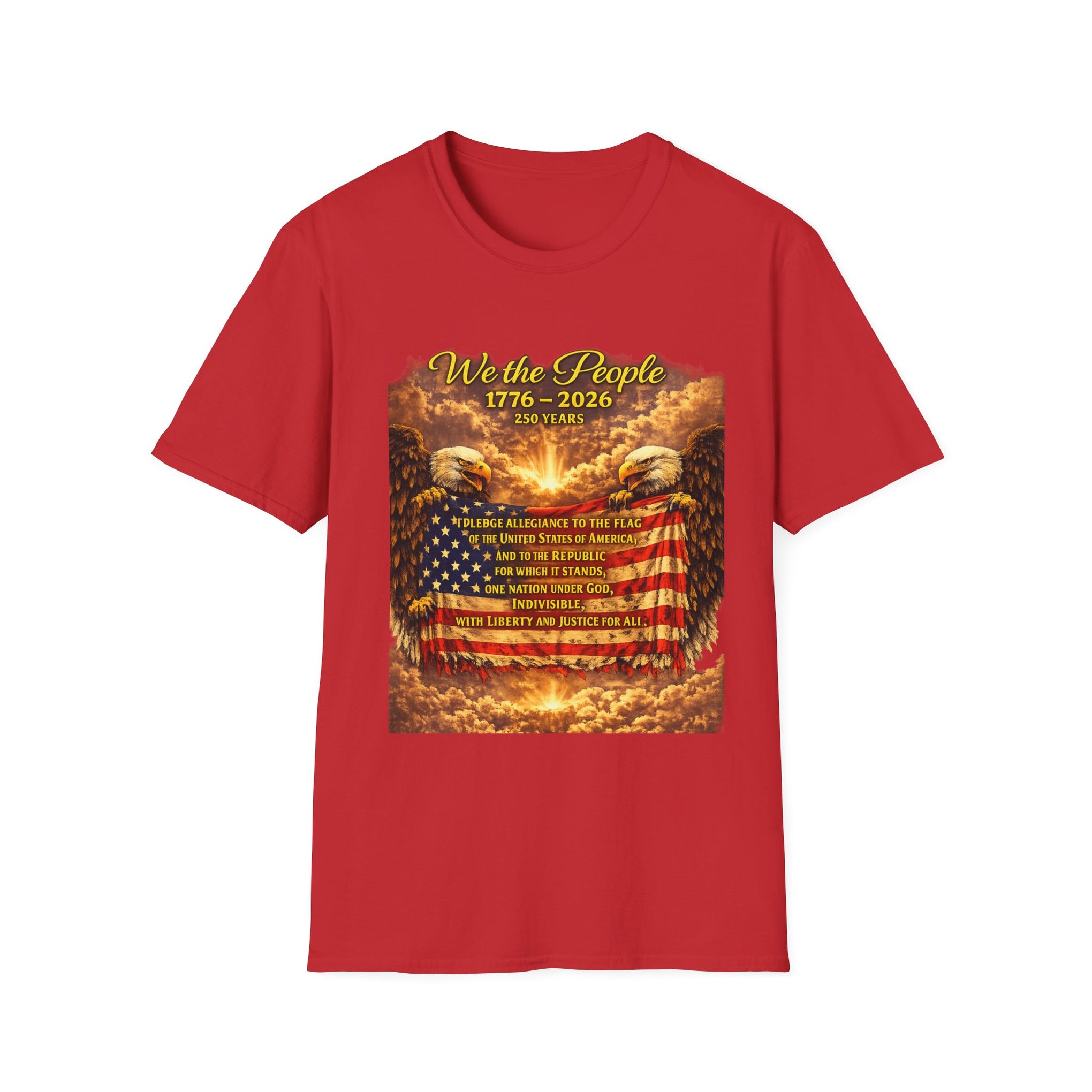 Patriotic 'We the People 1776–2026' American Flag T-Shirt