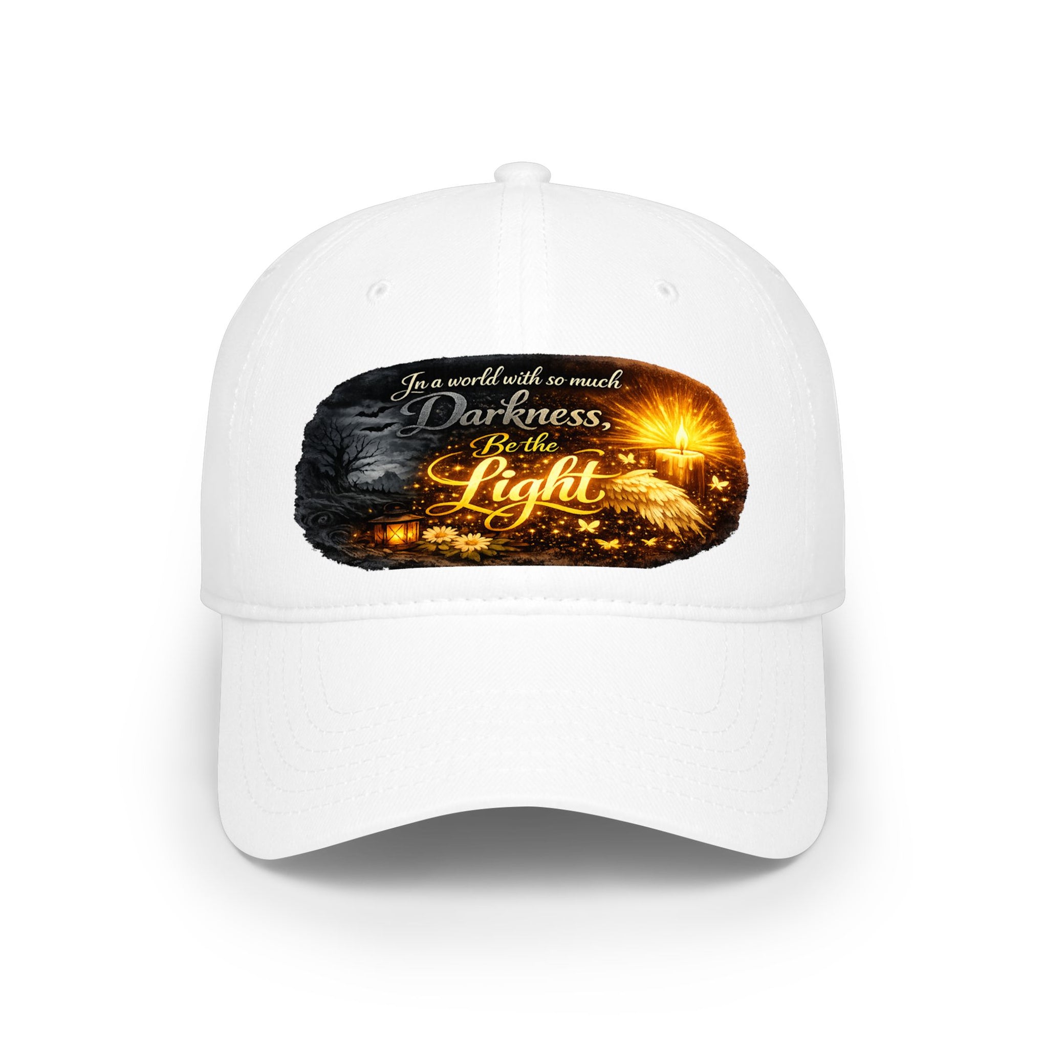 Low Profile Baseball Cap – "Be the Light" Inspirational Firefly Design