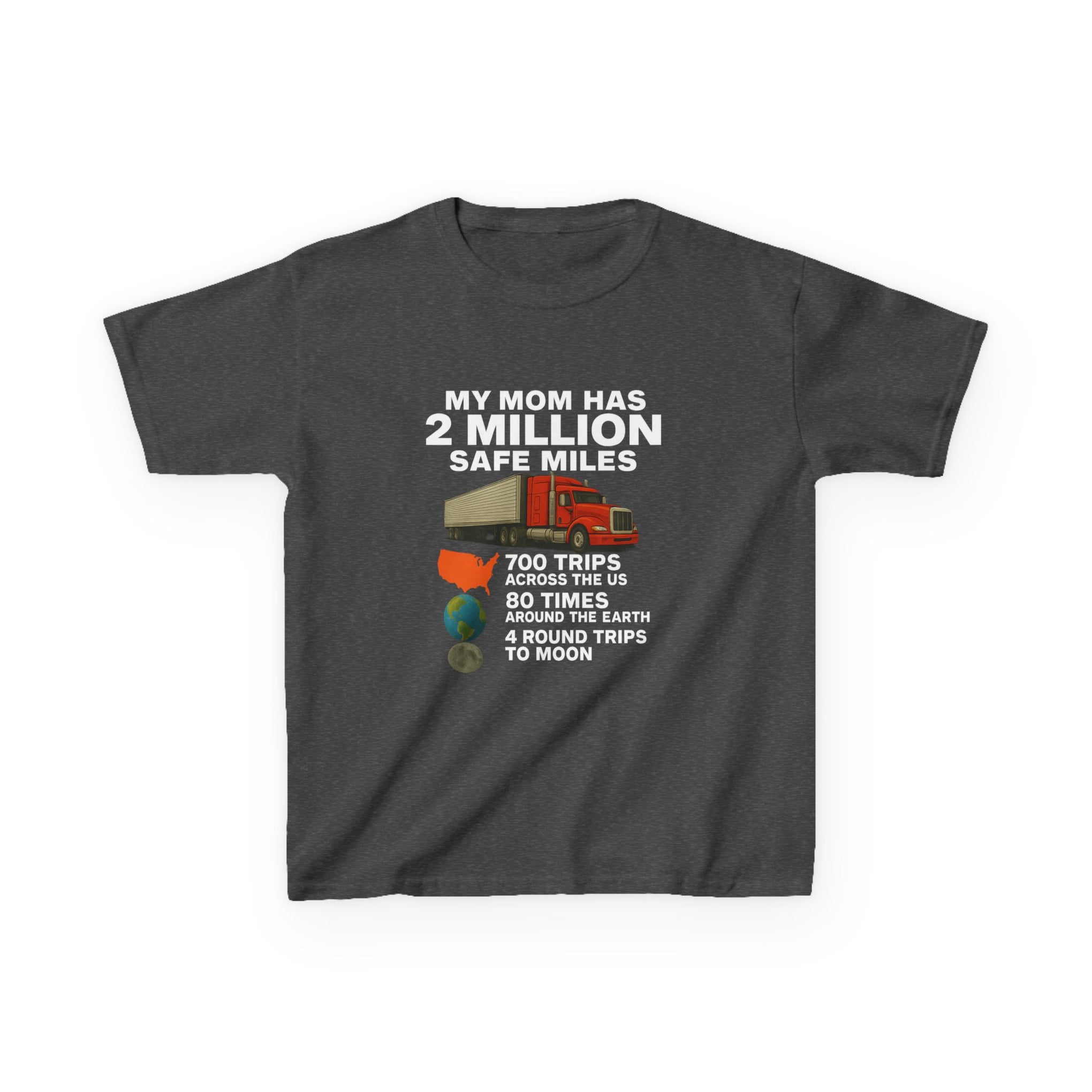 Kids Tee - "My Mom Has 2 Million Safe Miles" Driving Milestone Shirt