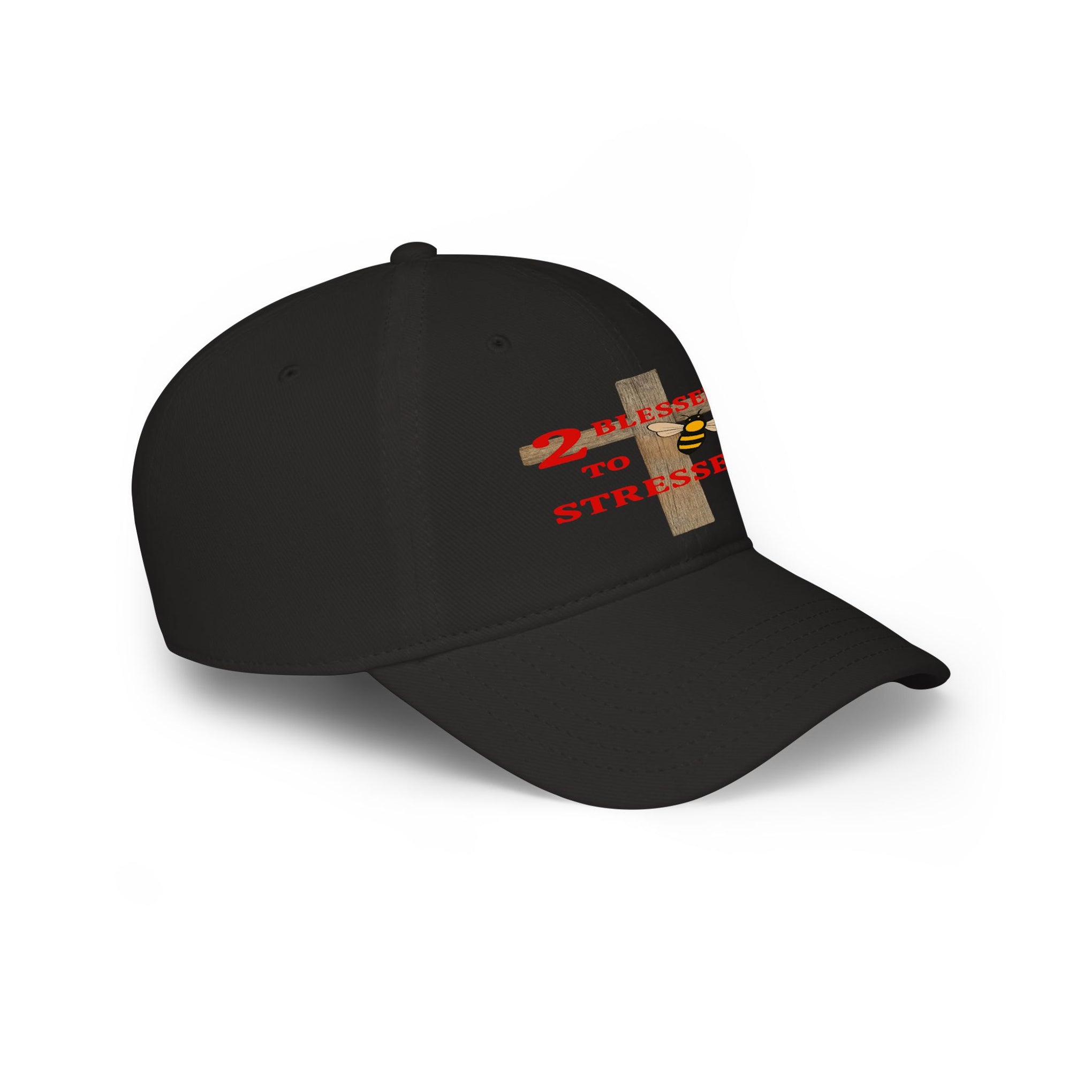 Baseball Cap – "Blessed 2o Stressed" Cross Christian Hat