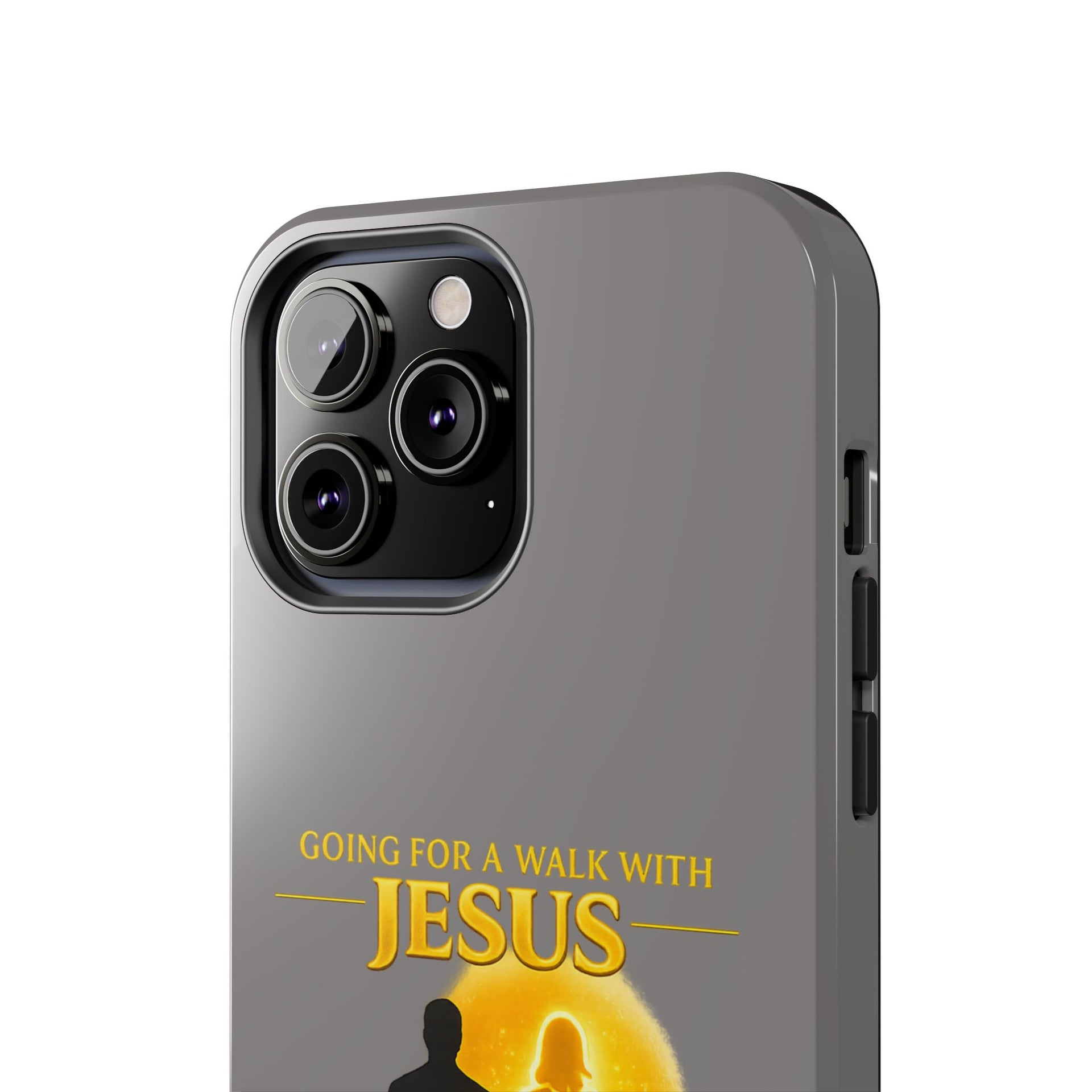 Tough Phone Case — "Going for a Walk with Jesus, Wanna Come?" Christian iPhone Case