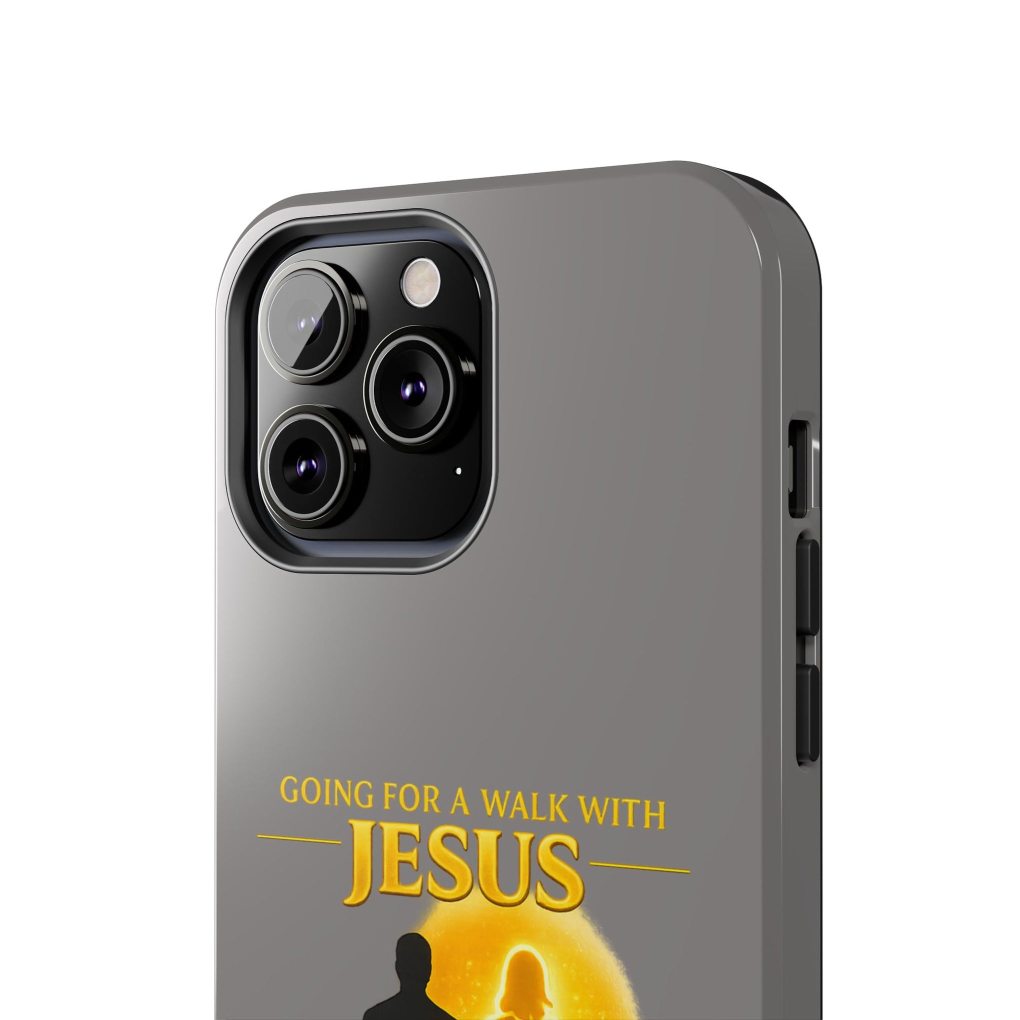 Tough Phone Case — "Going for a Walk with Jesus, Wanna Come?" Christian iPhone Case