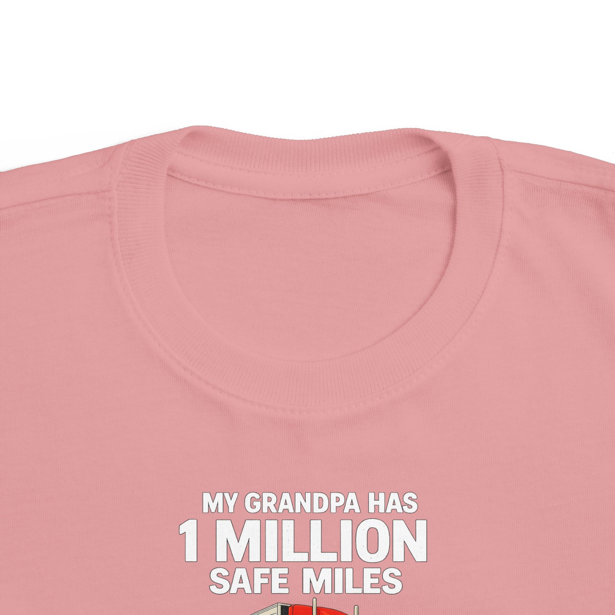 Toddler Tee – "My Grandma Has 1 Million Safe Miles" Cute Grandma Road-Trip Shirt