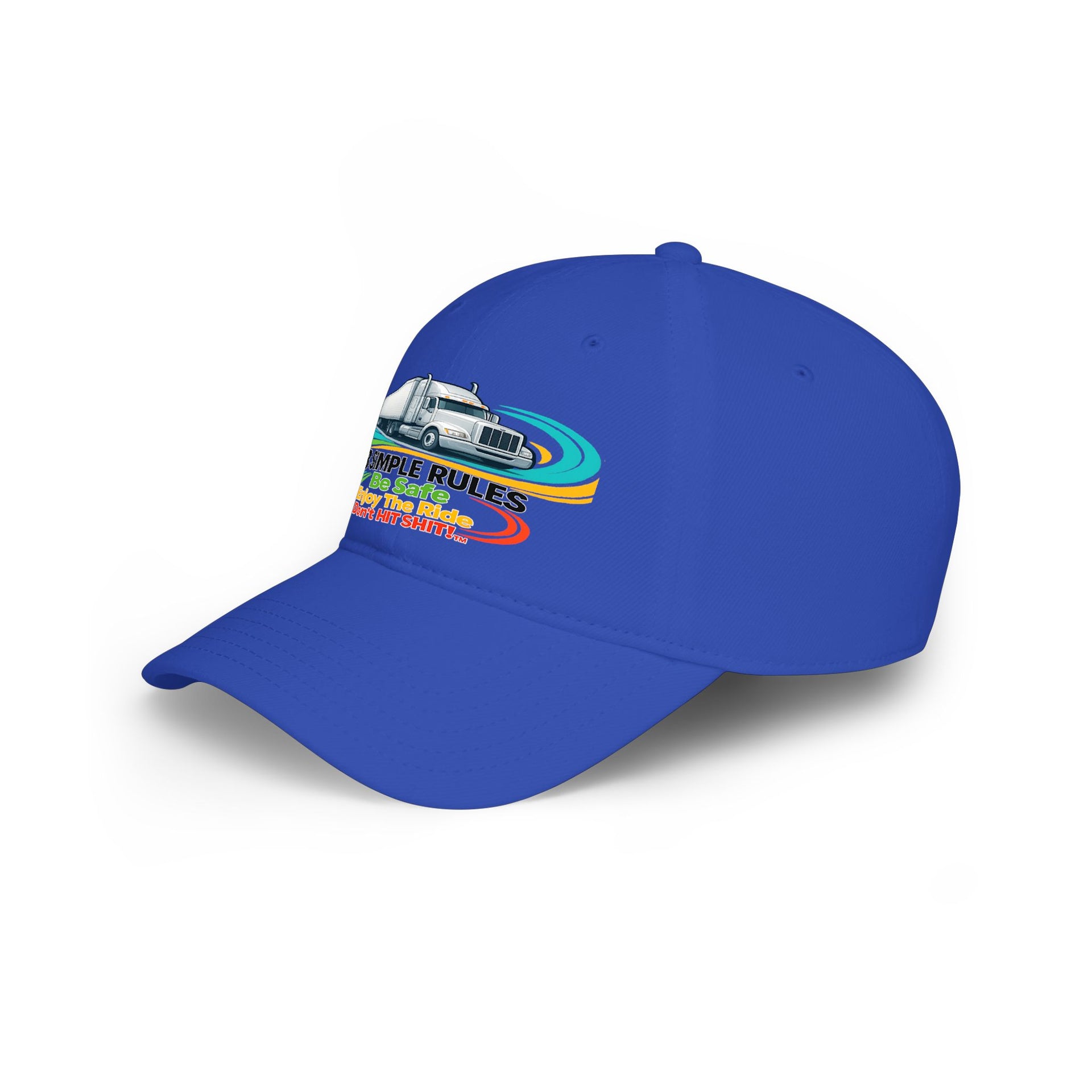 Retro RV Hat — "3 Simple Rules: Be Safe, Enjoy The Ride, Don't Hit Shit!" ***" Baseball Cap