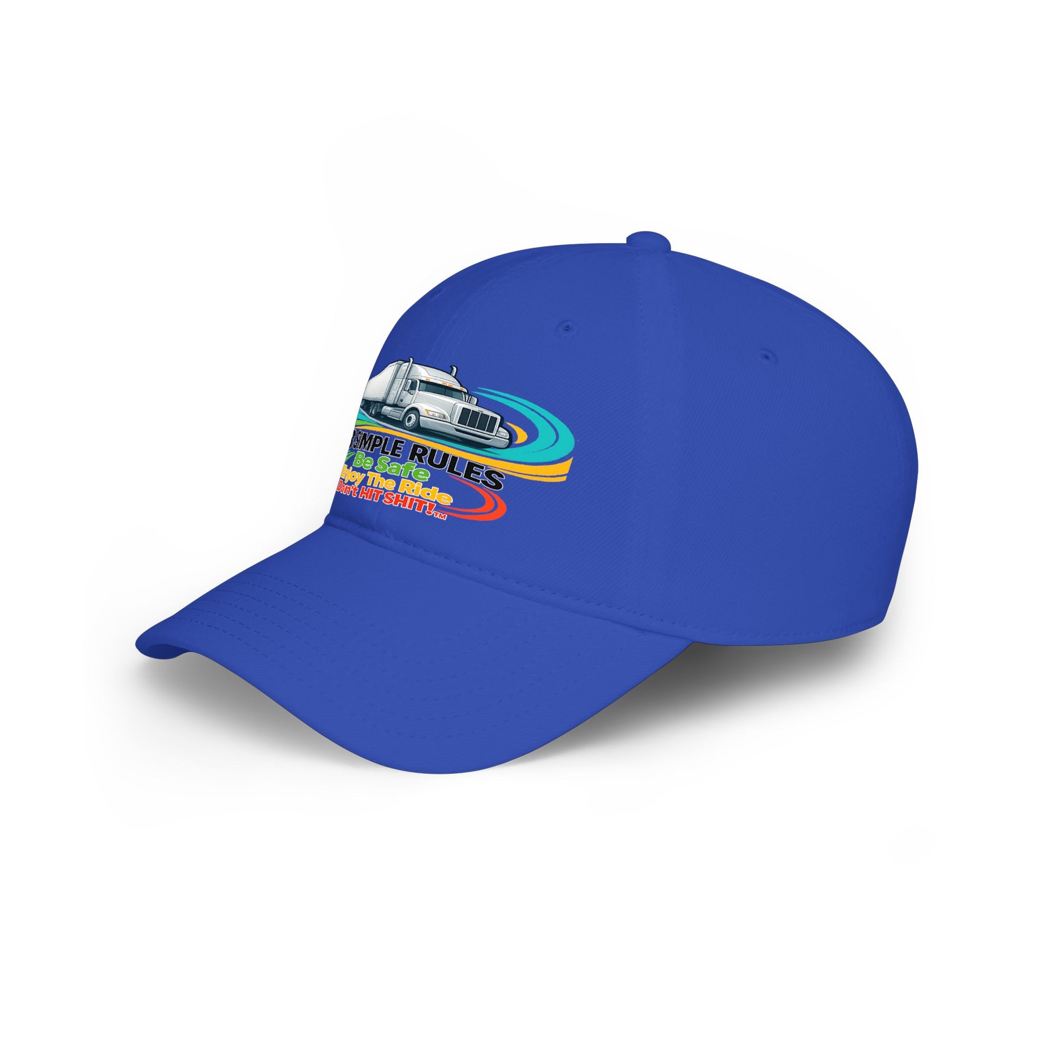 Retro RV Hat — "3 Simple Rules: Be Safe, Enjoy The Ride, Don't Hit Shit!" ***" Baseball Cap