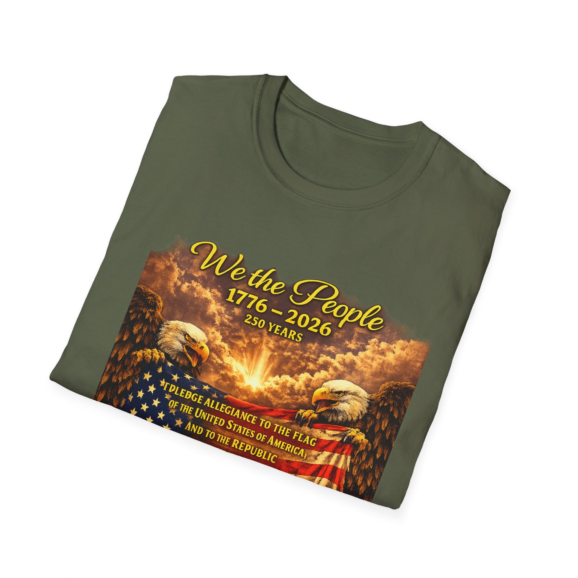 Patriotic 'We the People 1776–2026' American Flag T-Shirt