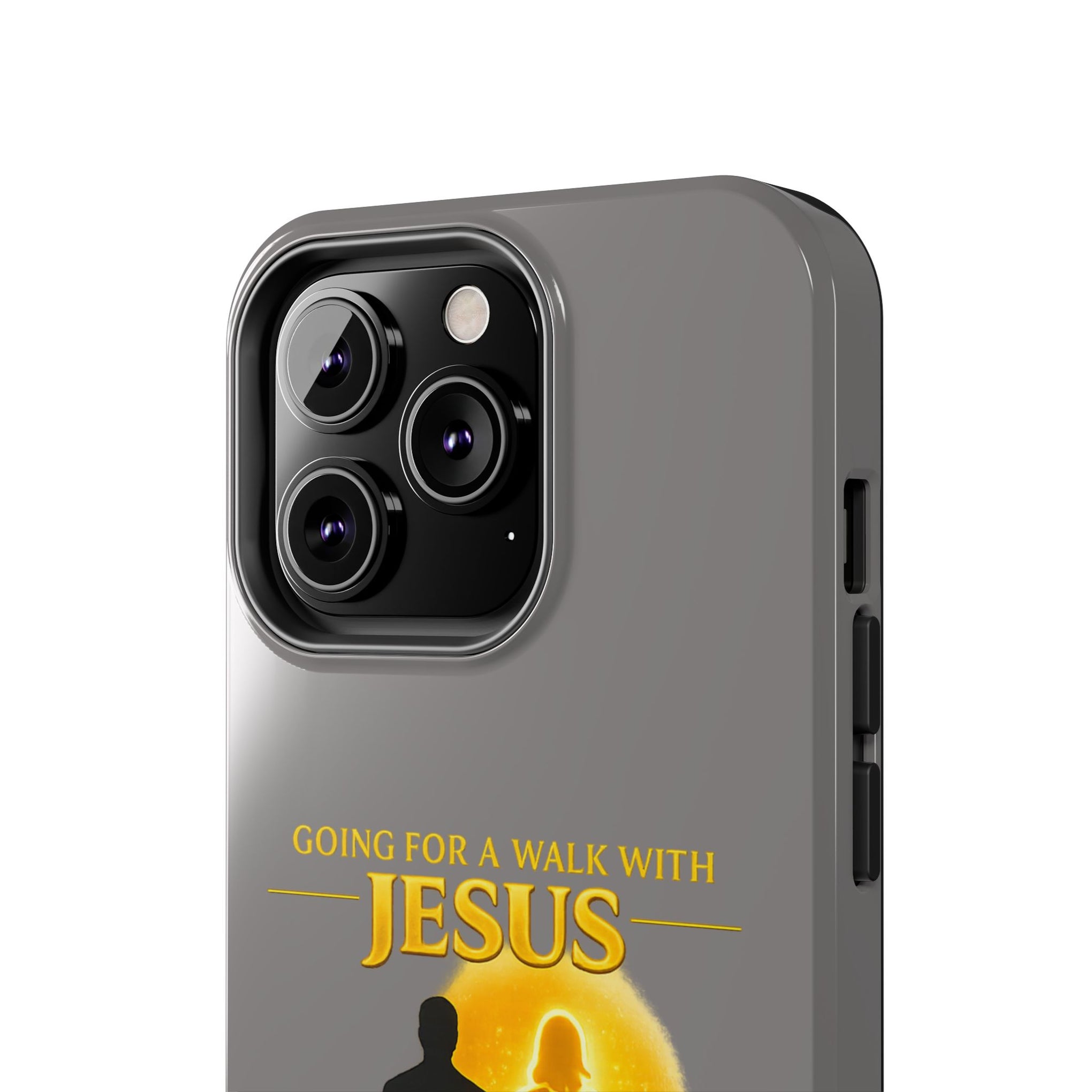 Tough Phone Case — "Going for a Walk with Jesus, Wanna Come?" Christian iPhone Case