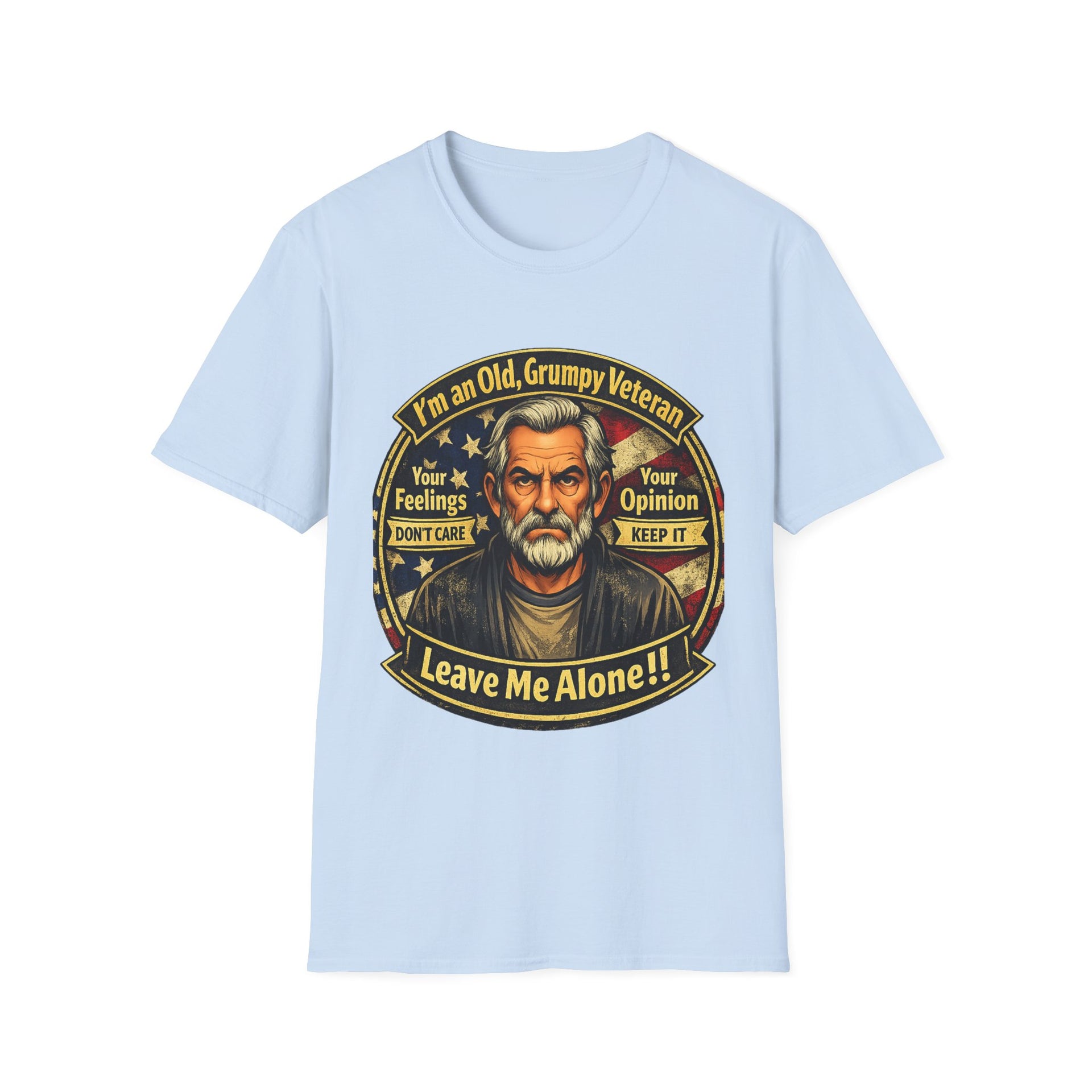 Veteran 'Leave Me Alone' T-Shirt — Old Grumpy Veteran Graphic Tee