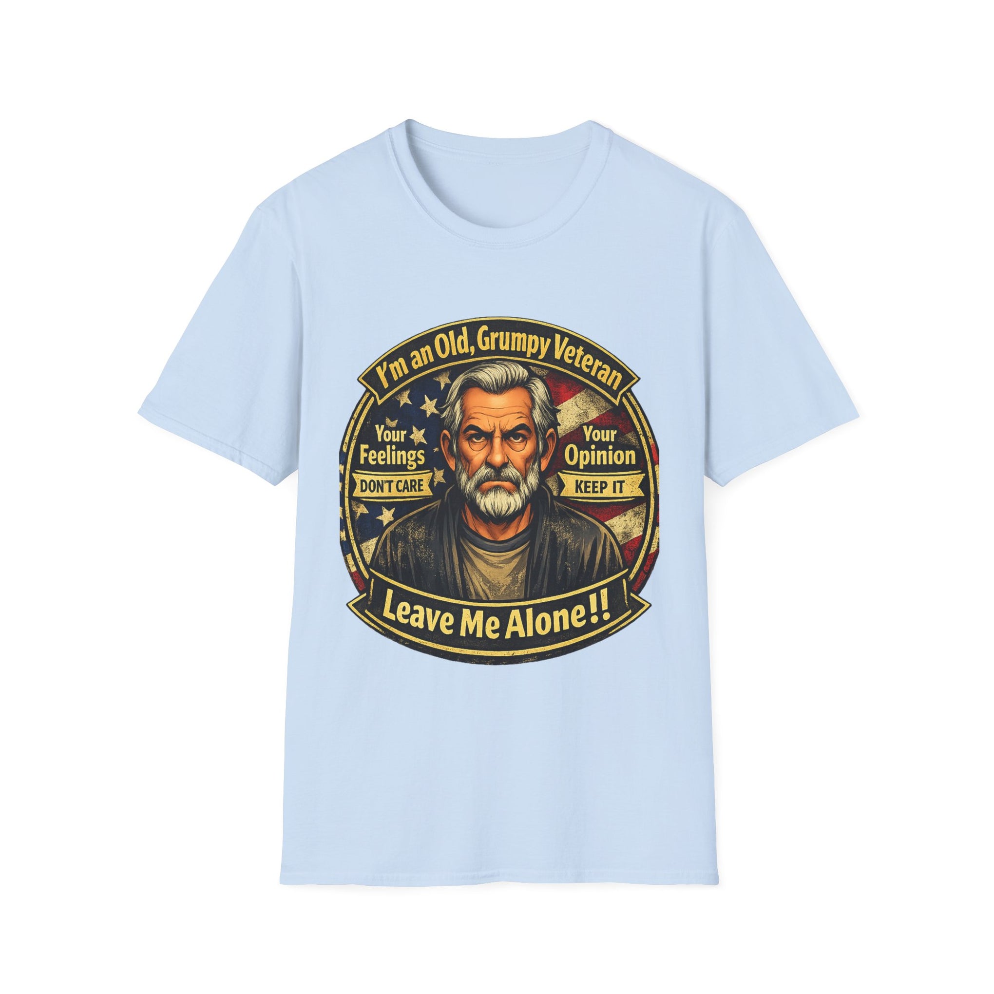 Veteran 'Leave Me Alone' T-Shirt — Old Grumpy Veteran Graphic Tee