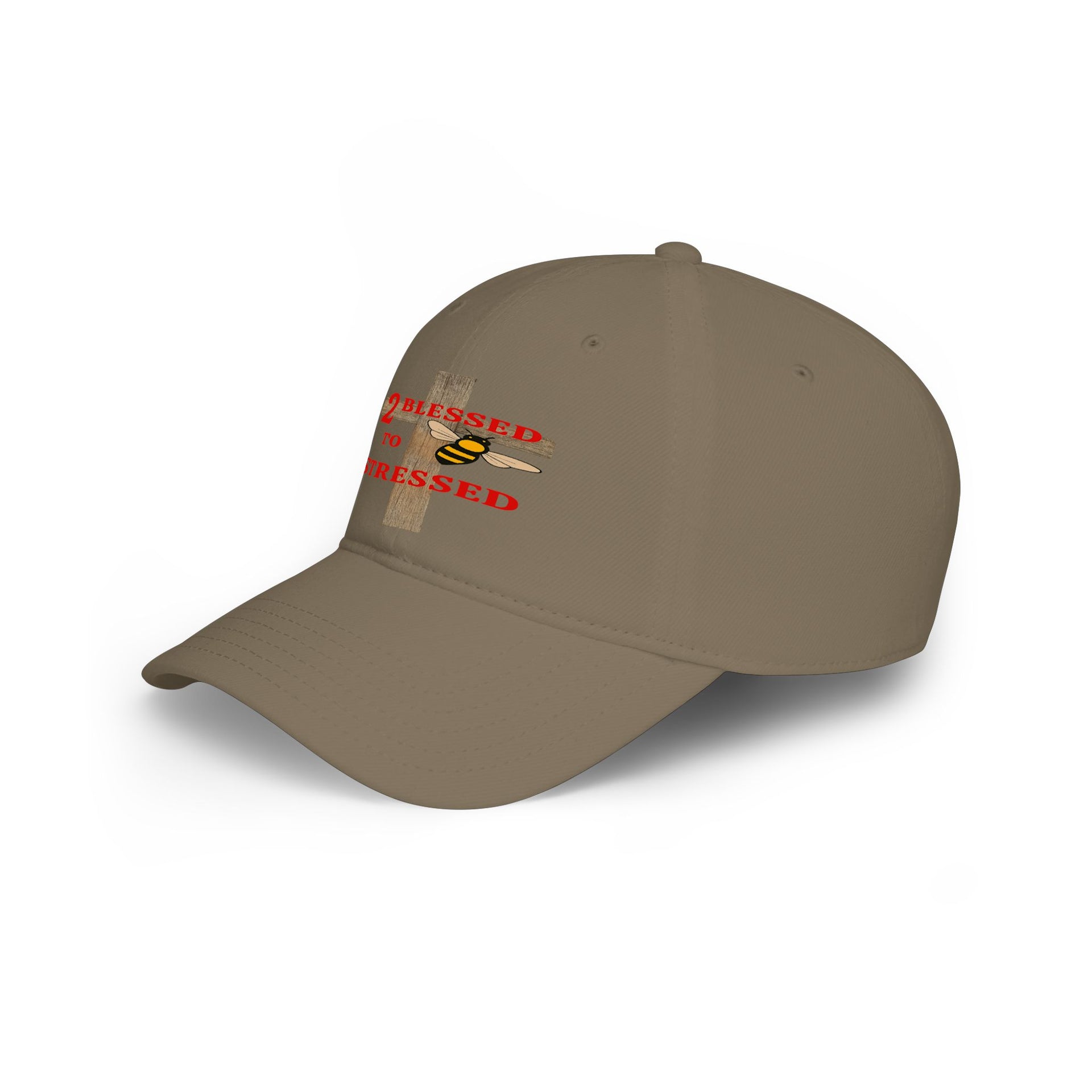 Baseball Cap – "Blessed 2o Stressed" Cross Christian Hat