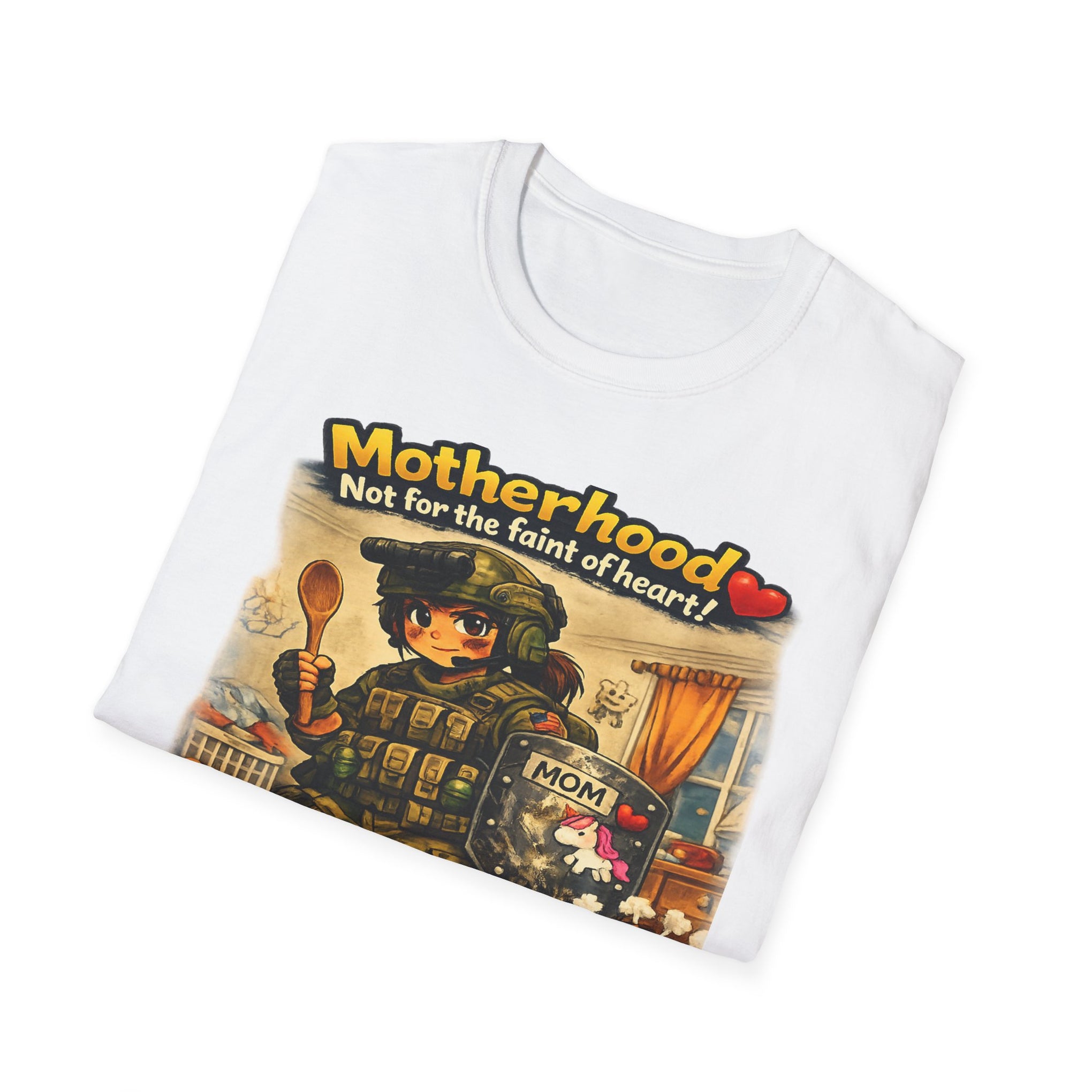 Motherhood Not for the Faint of Heart T-Shirt — I Love You Mom Graphic Tee