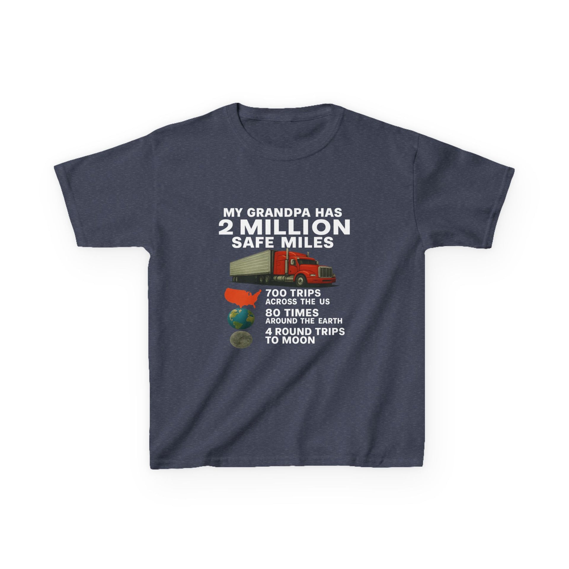Kids Tee – “My Grandpa Has 2 Million Safe Miles” Vintage Pilot Aviation Shirt