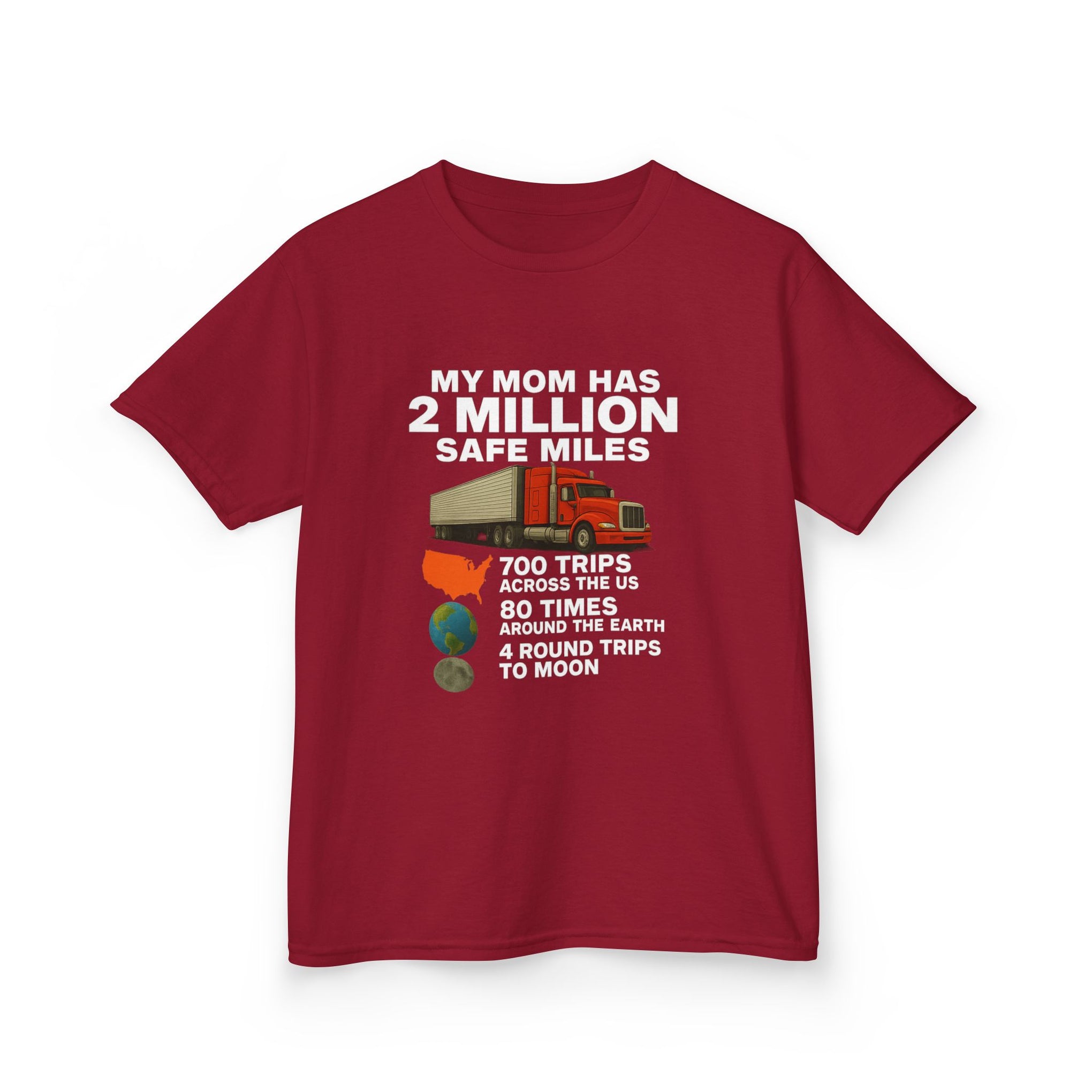 Kids Tee - "My Mom Has 2 Million Safe Miles" Driving Milestone Shirt