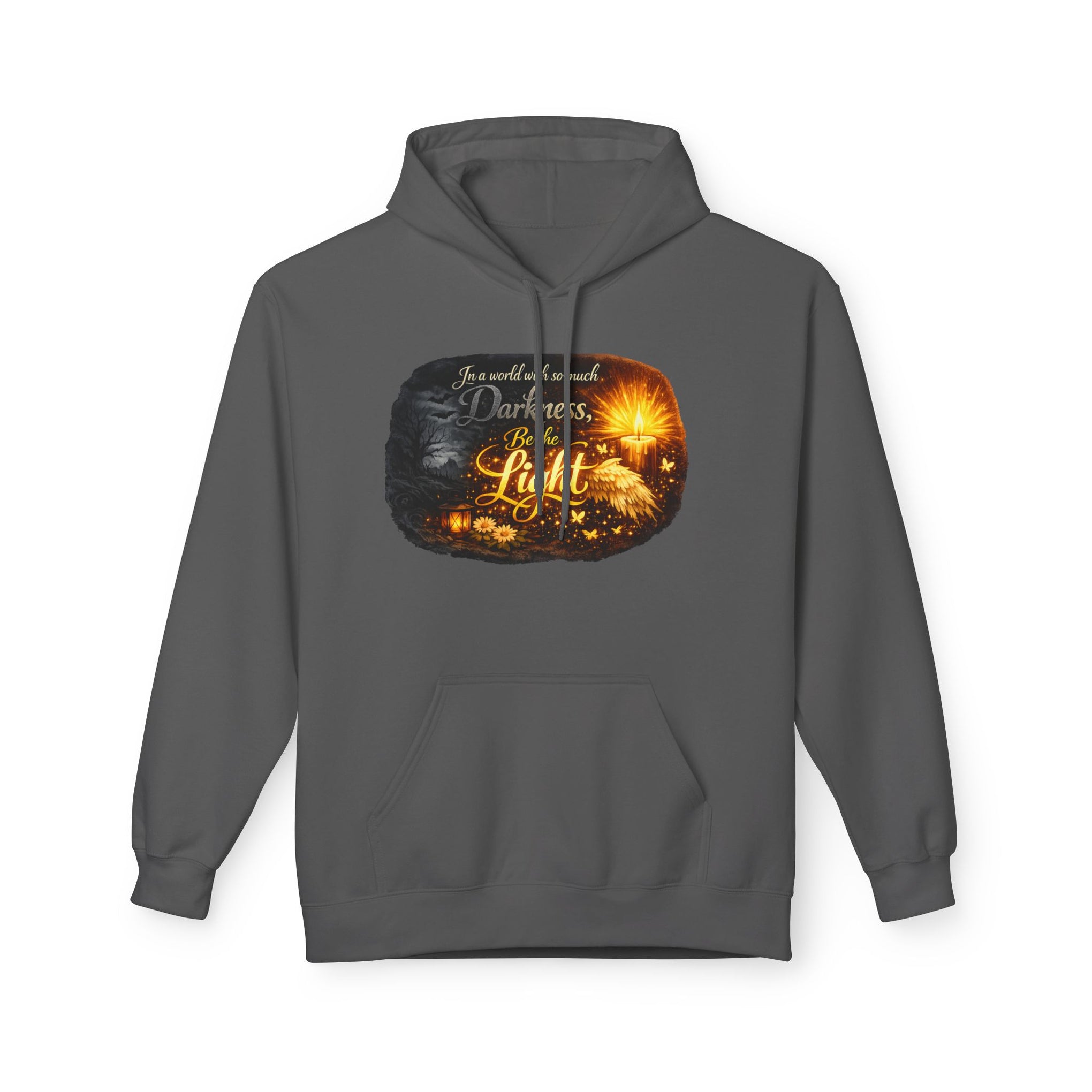 Inspirational Light Hoodie – "Darkness Can’t Overcome the Light" Spiritual Faith Sweatshirt