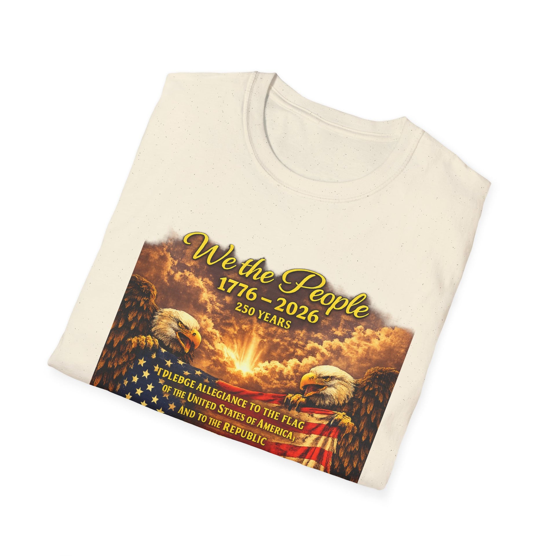 Patriotic 'We the People 1776–2026' American Flag T-Shirt