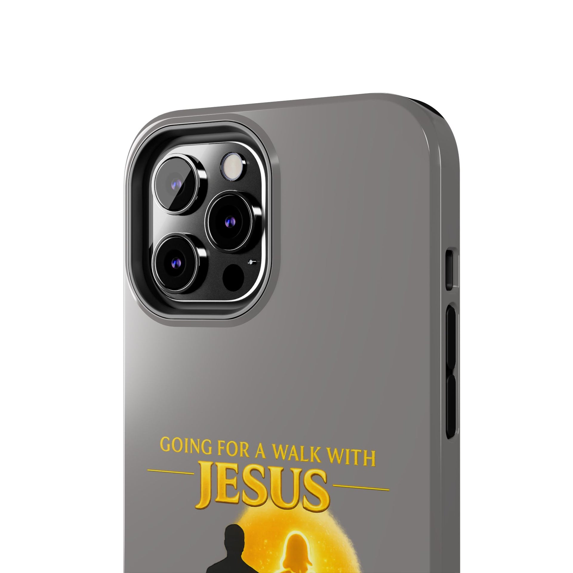 Tough Phone Case — "Going for a Walk with Jesus, Wanna Come?" Christian iPhone Case