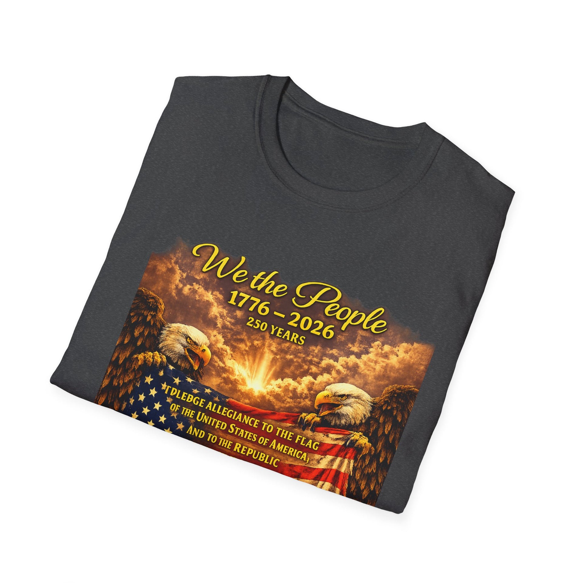 Patriotic 'We the People 1776–2026' American Flag T-Shirt