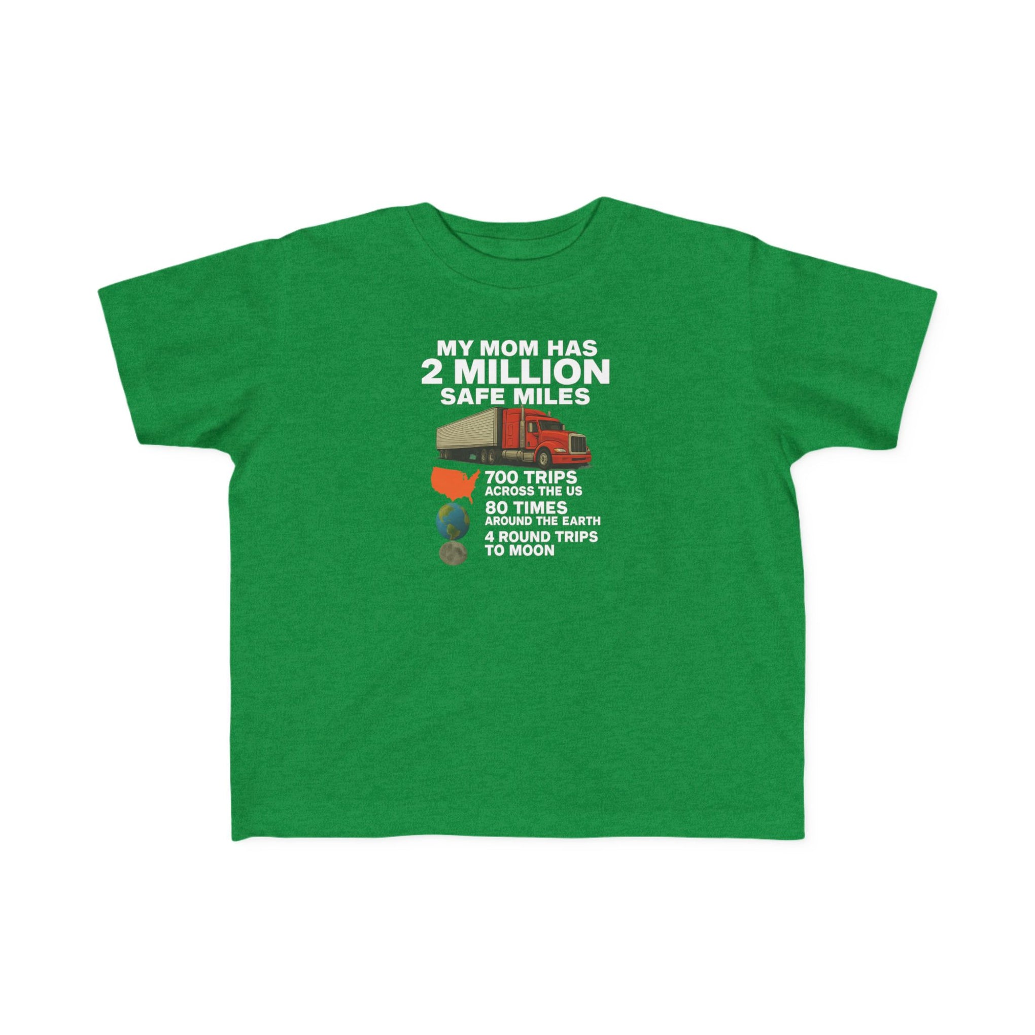 Toddler Tee - "My Mom Has 2 Million Safe Miles" Camping Adventure Shirt