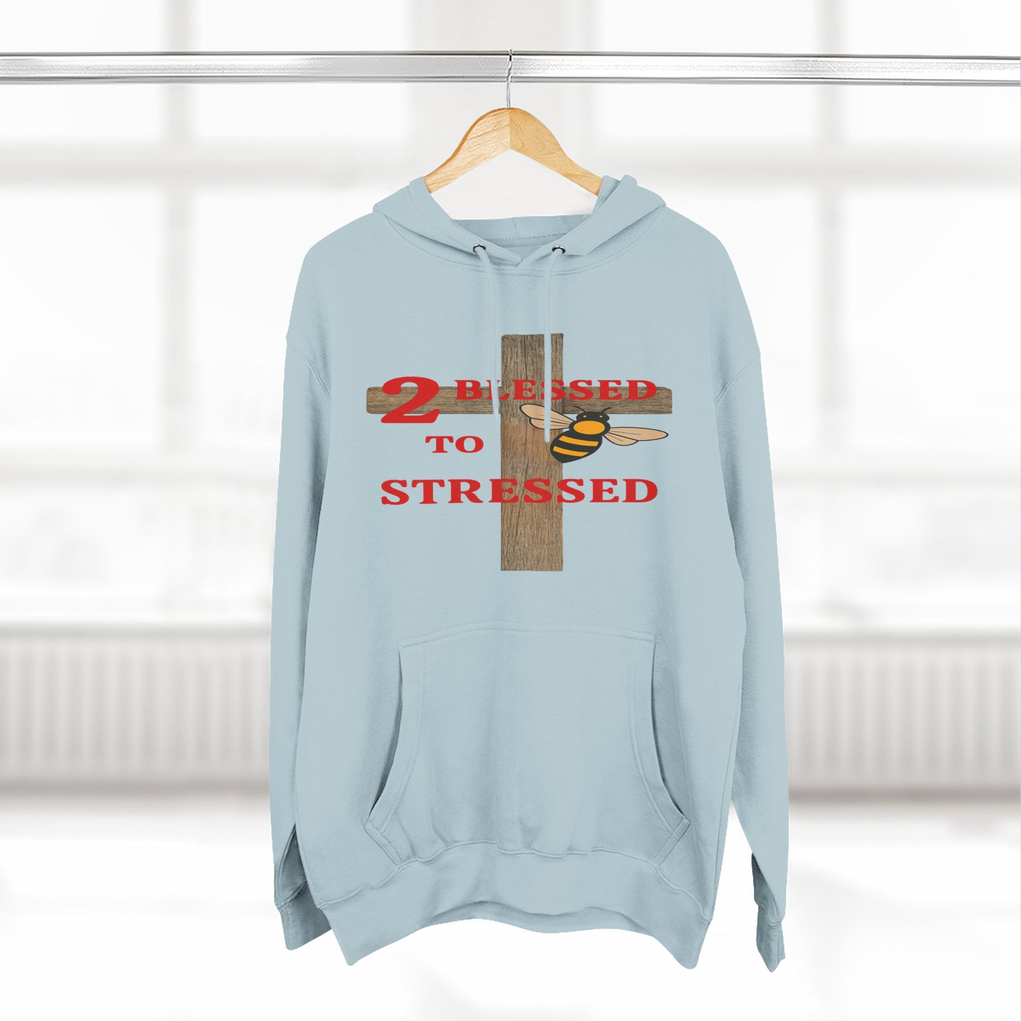 Three-Panel Fleece Hoodie