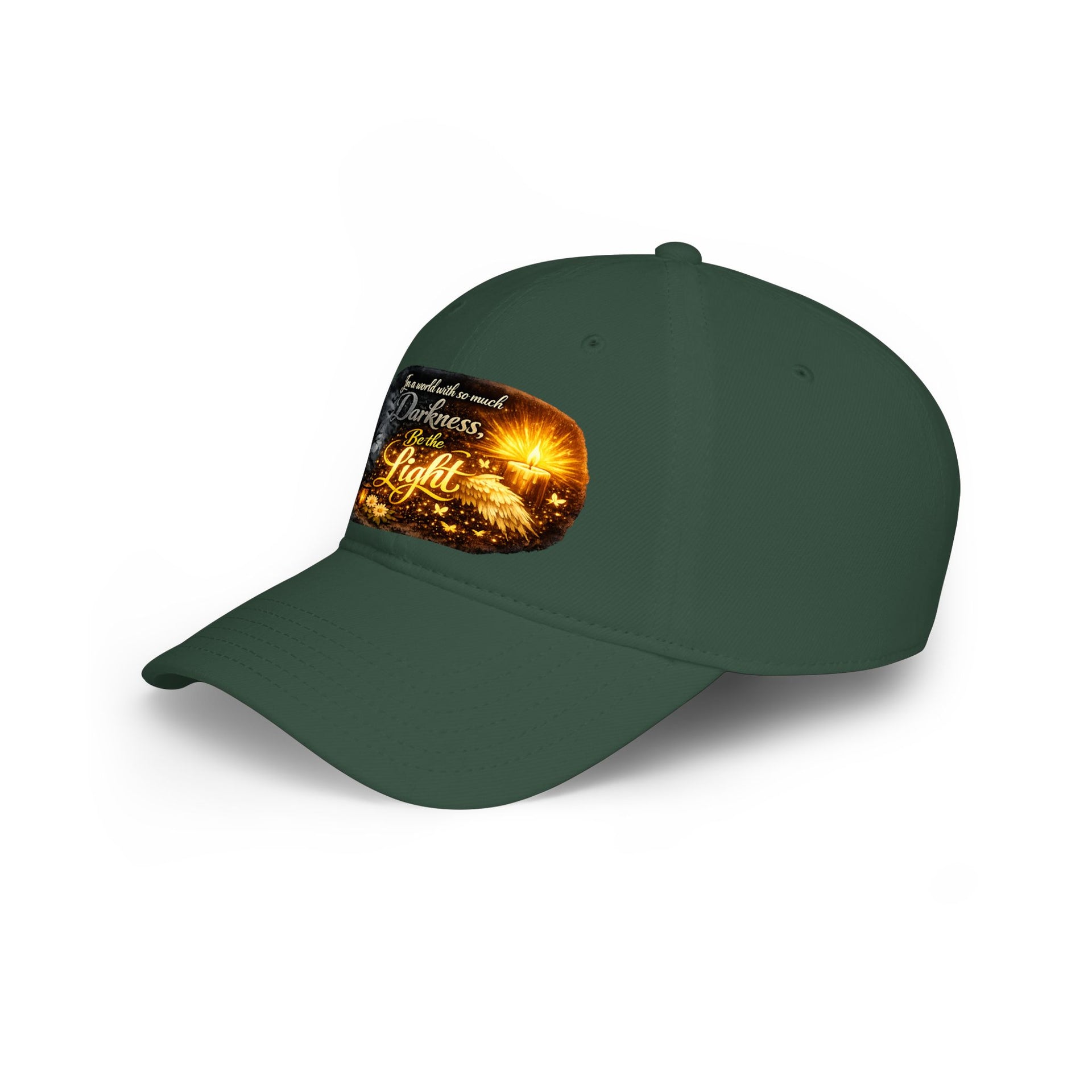 Low Profile Baseball Cap – "Be the Light" Inspirational Firefly Design