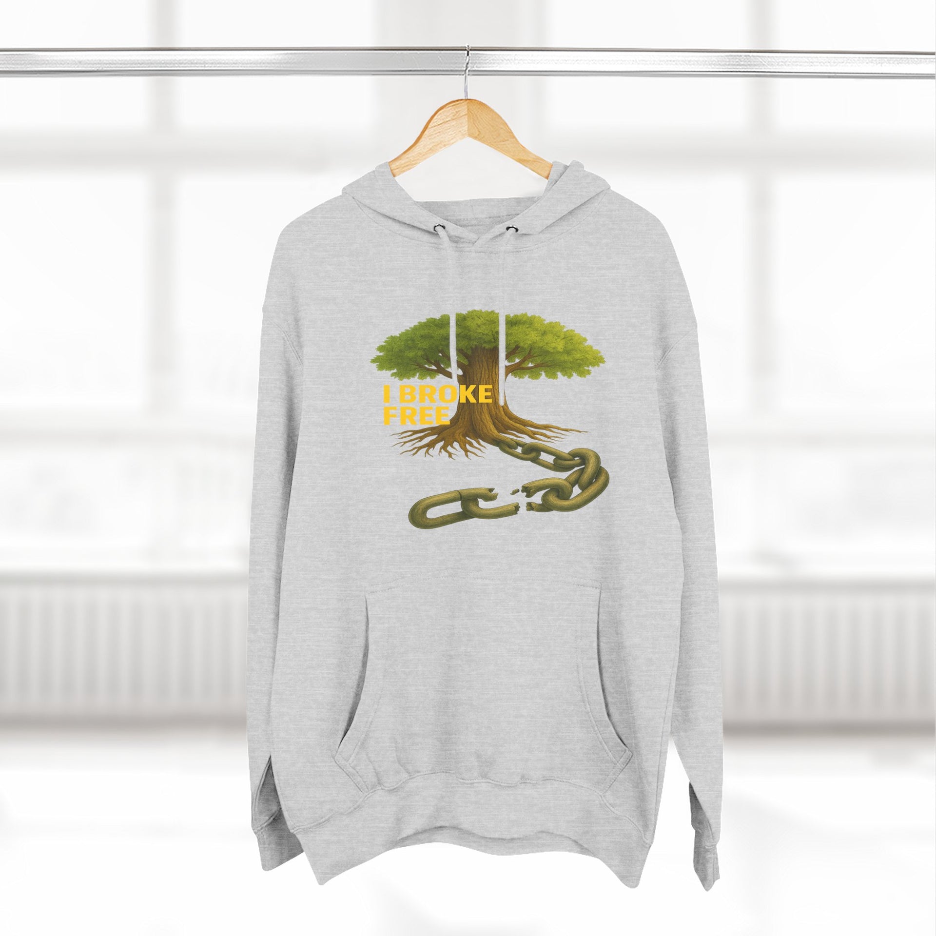 Freedom Breaker Hoodie — "I Broke Free" Mental Health Recovery Hoodie