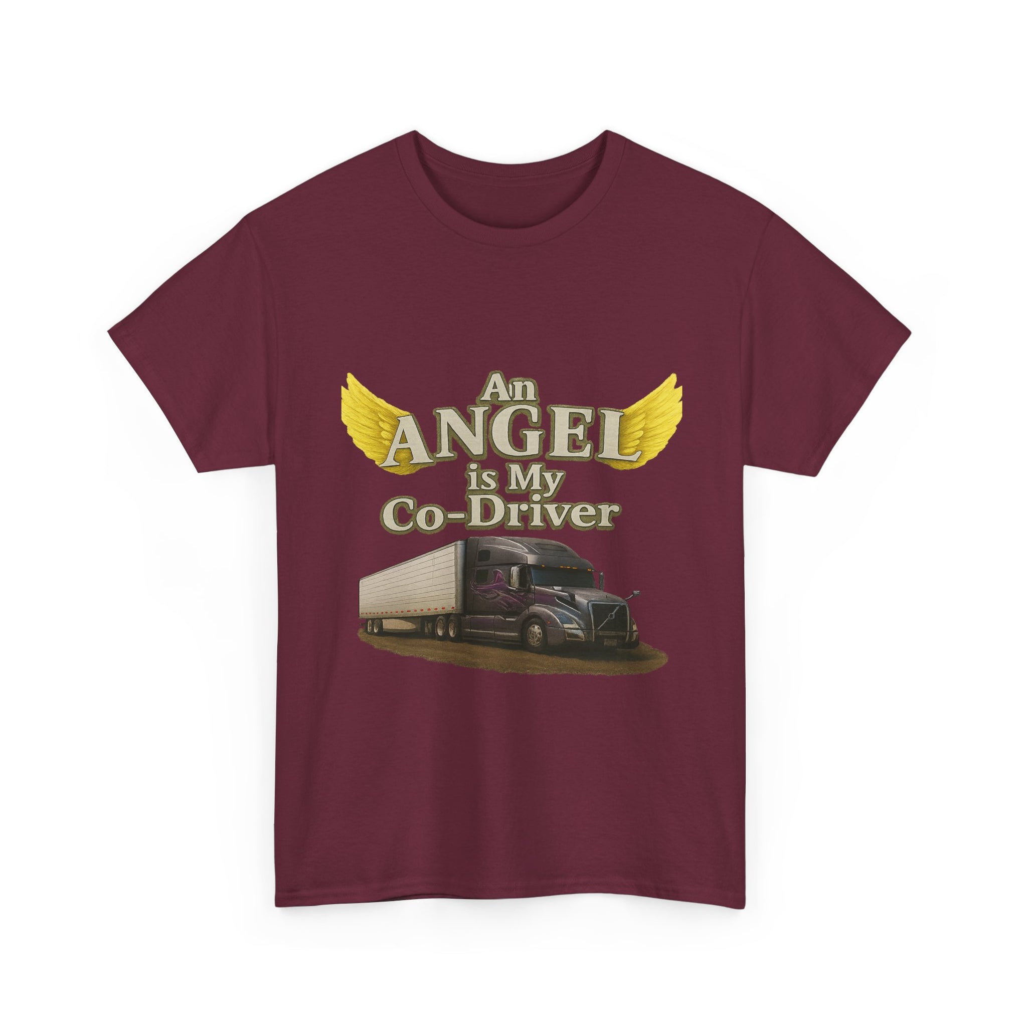 Van "Angel is my co-driver" Unisex Heavy Cotton Tee