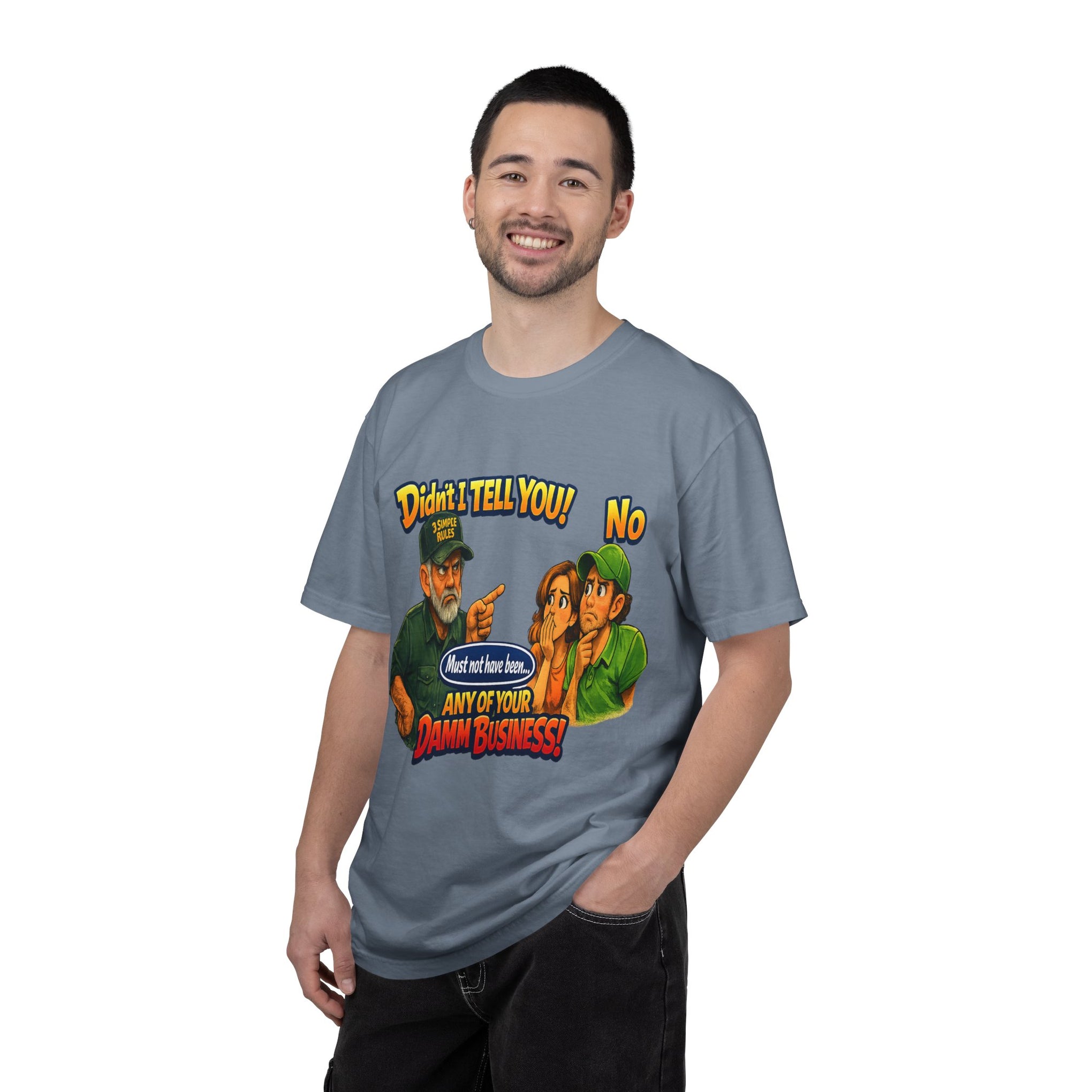 Funny "None of Your D*** Business" Graphic T-Shirt