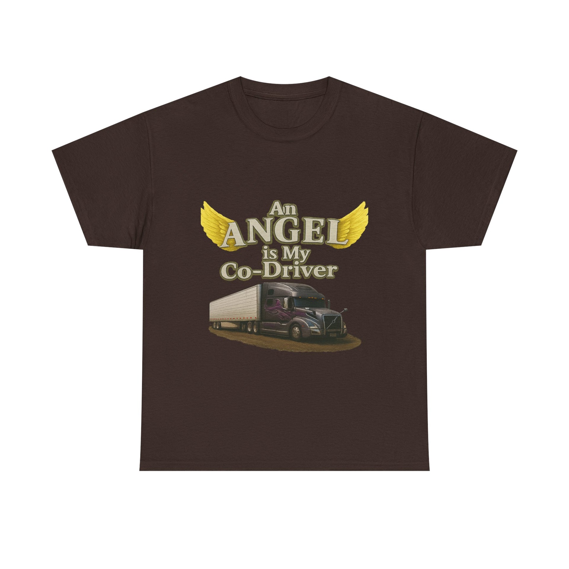 Van "Angel is my co-driver" Unisex Heavy Cotton Tee