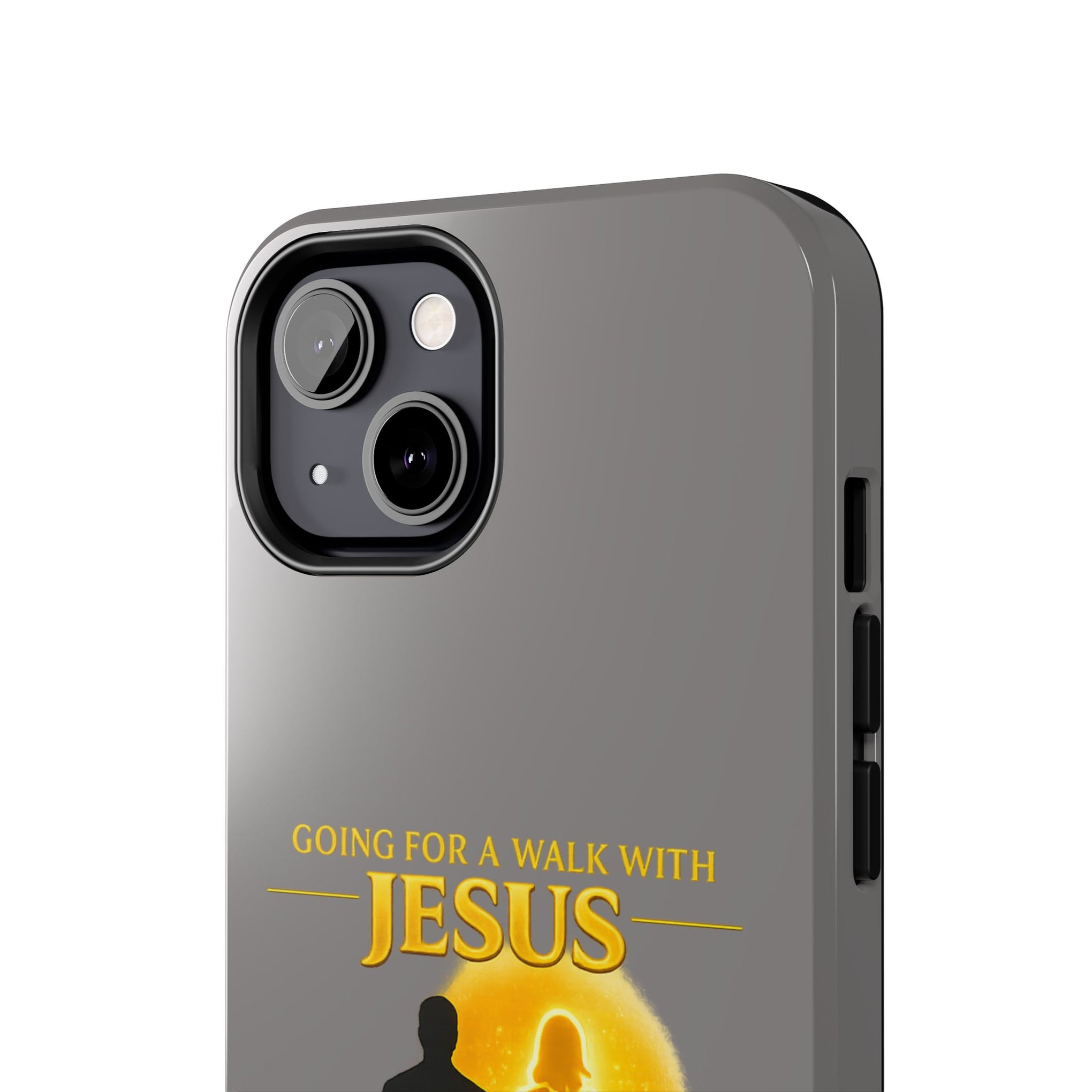 Tough Phone Case — "Going for a Walk with Jesus, Wanna Come?" Christian iPhone Case