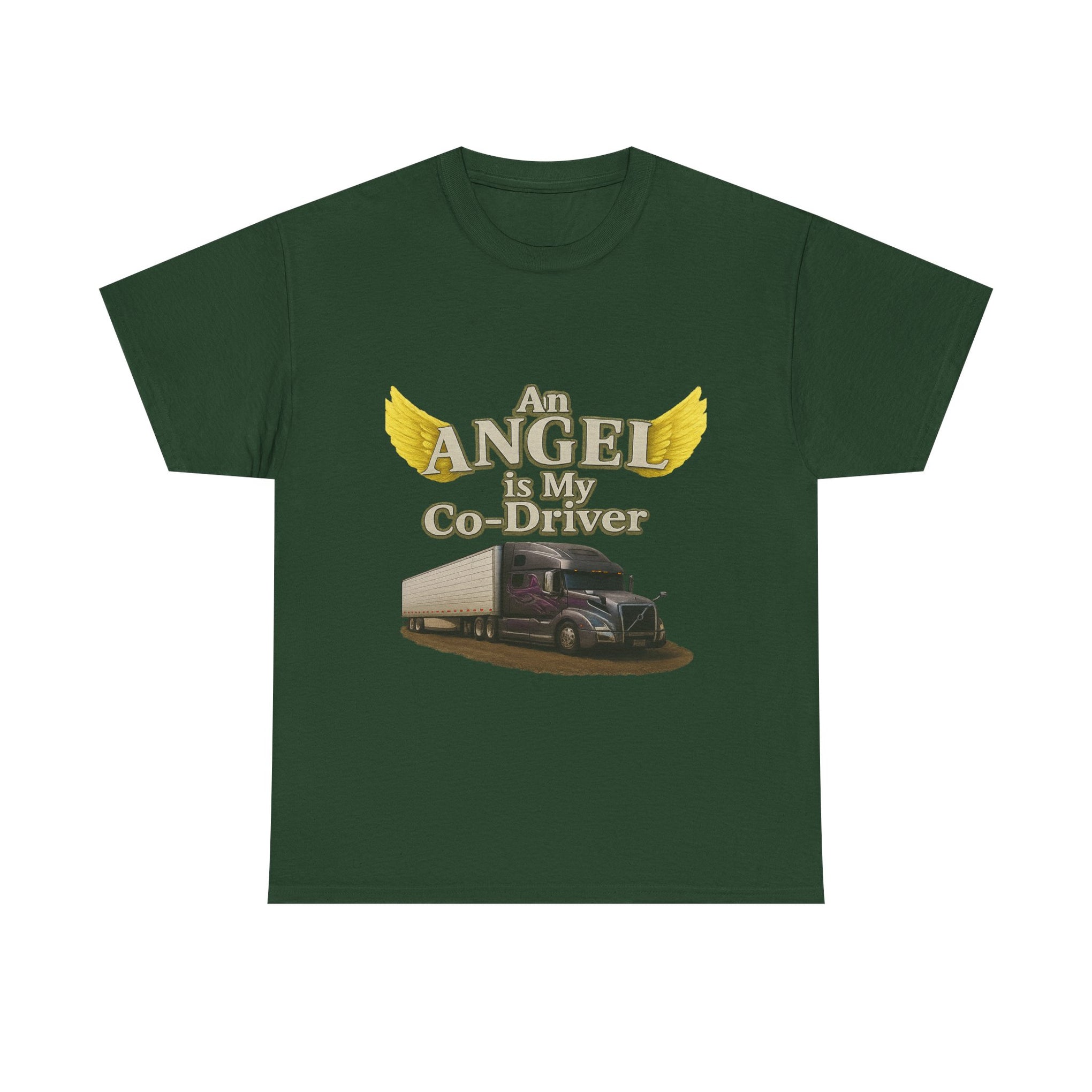 Van "Angel is my co-driver" Unisex Heavy Cotton Tee