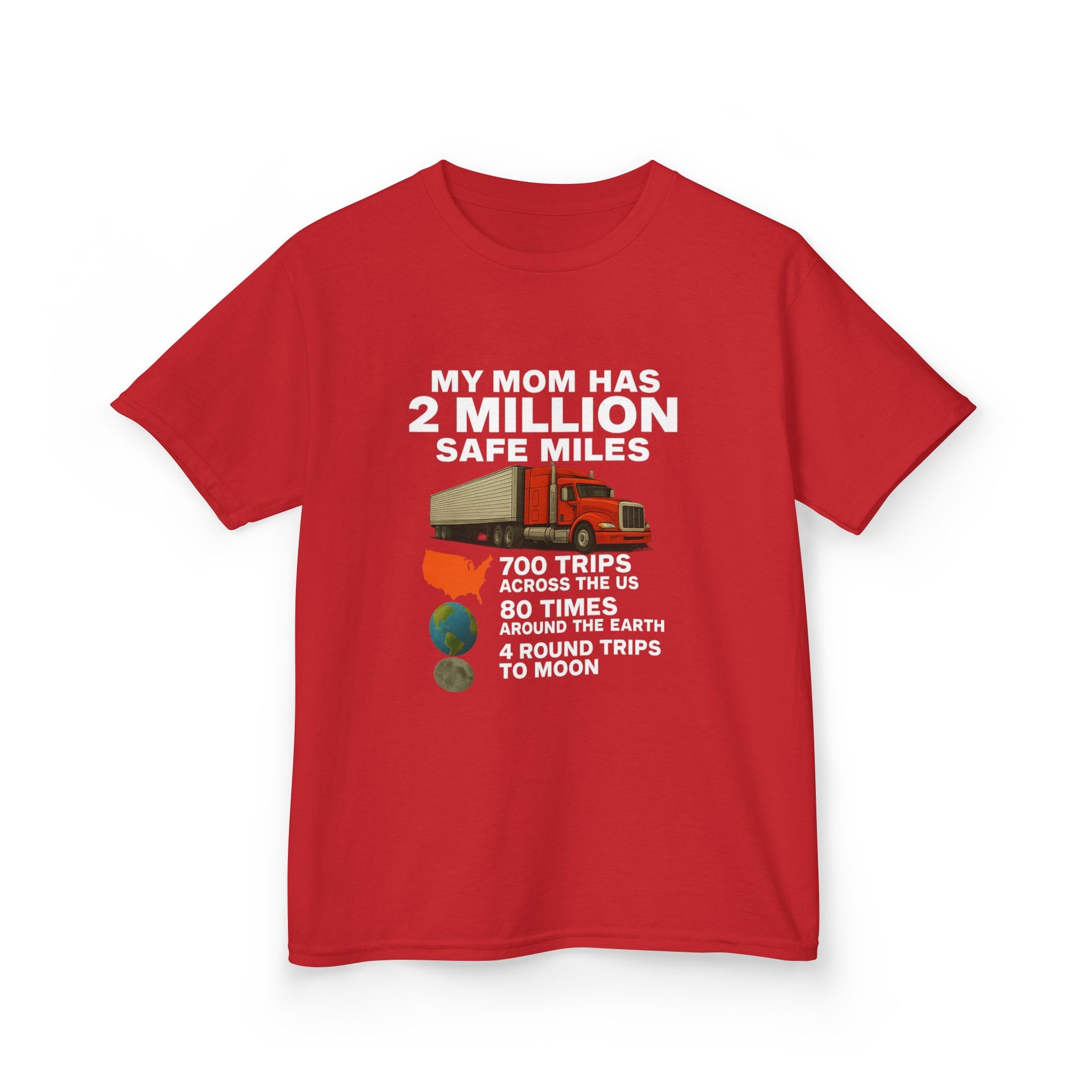 Kids Tee - "My Mom Has 2 Million Safe Miles" Driving Milestone Shirt