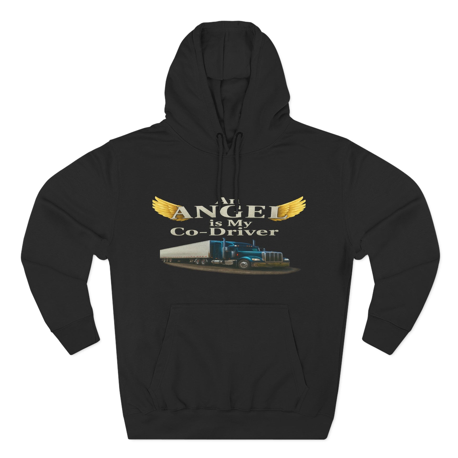 Three-Panel Fleece Hoodie