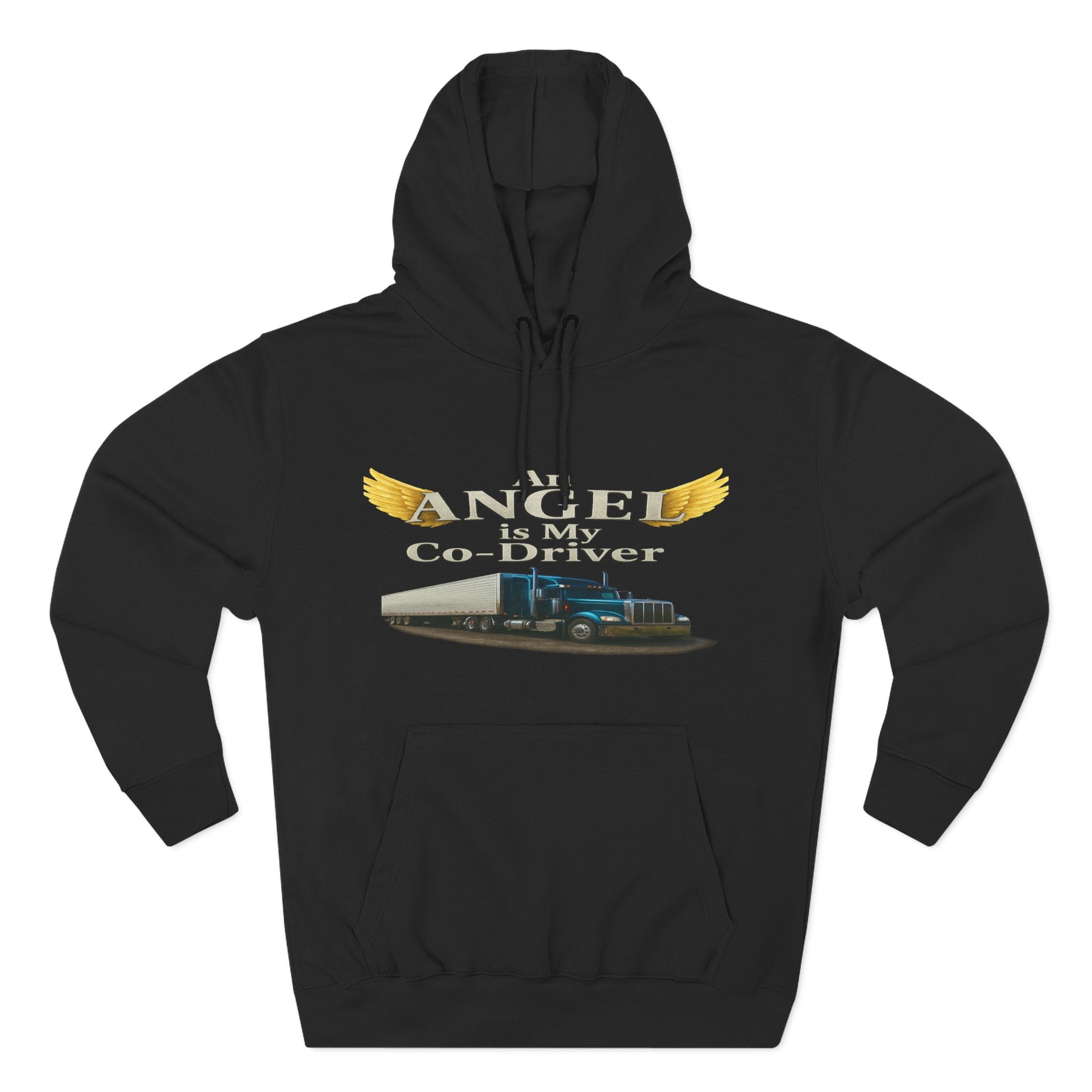 Three-Panel Fleece Hoodie