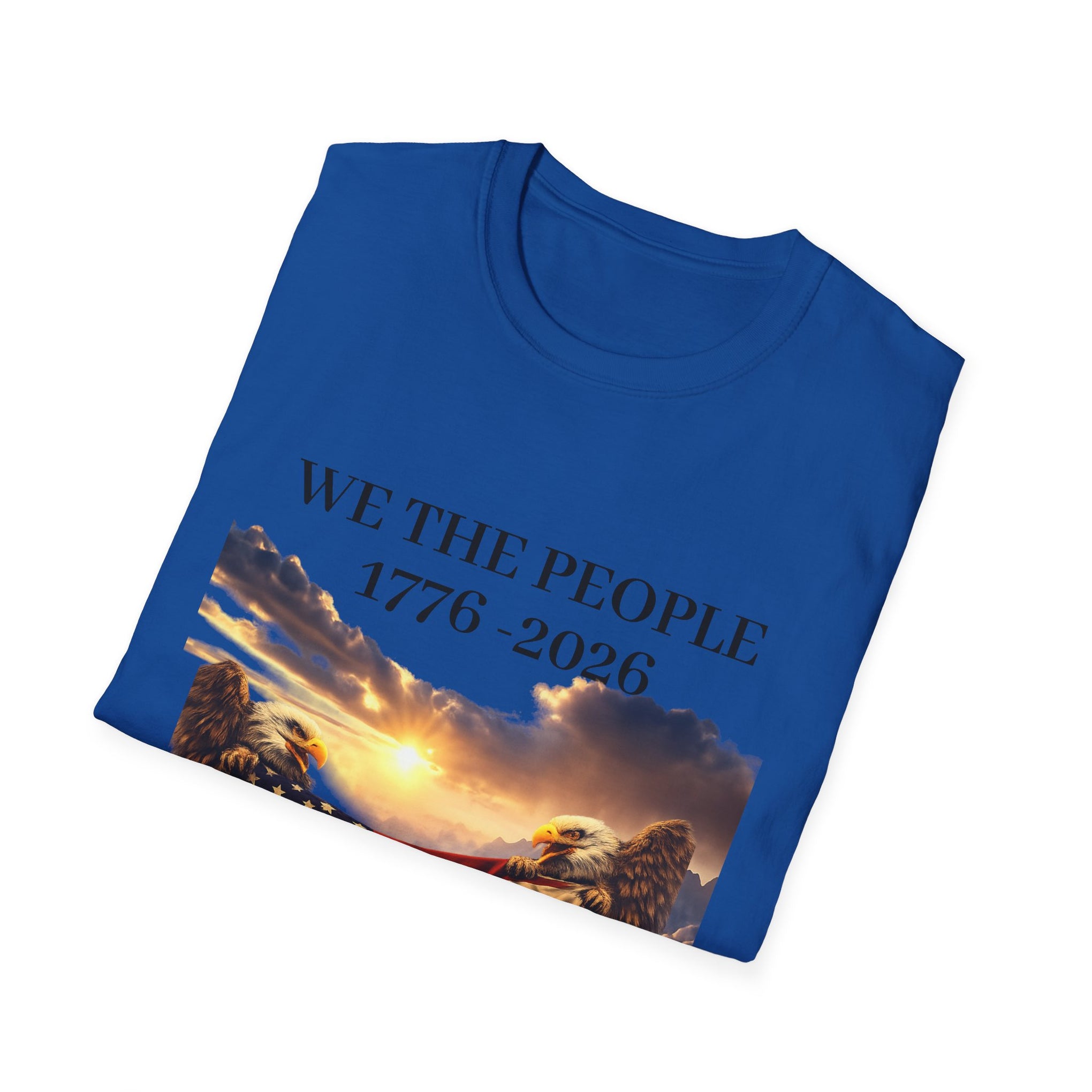 Patriotic "We the People 1776-2026" T-Shirt — American Flag & Constitution Tee for Independence Day