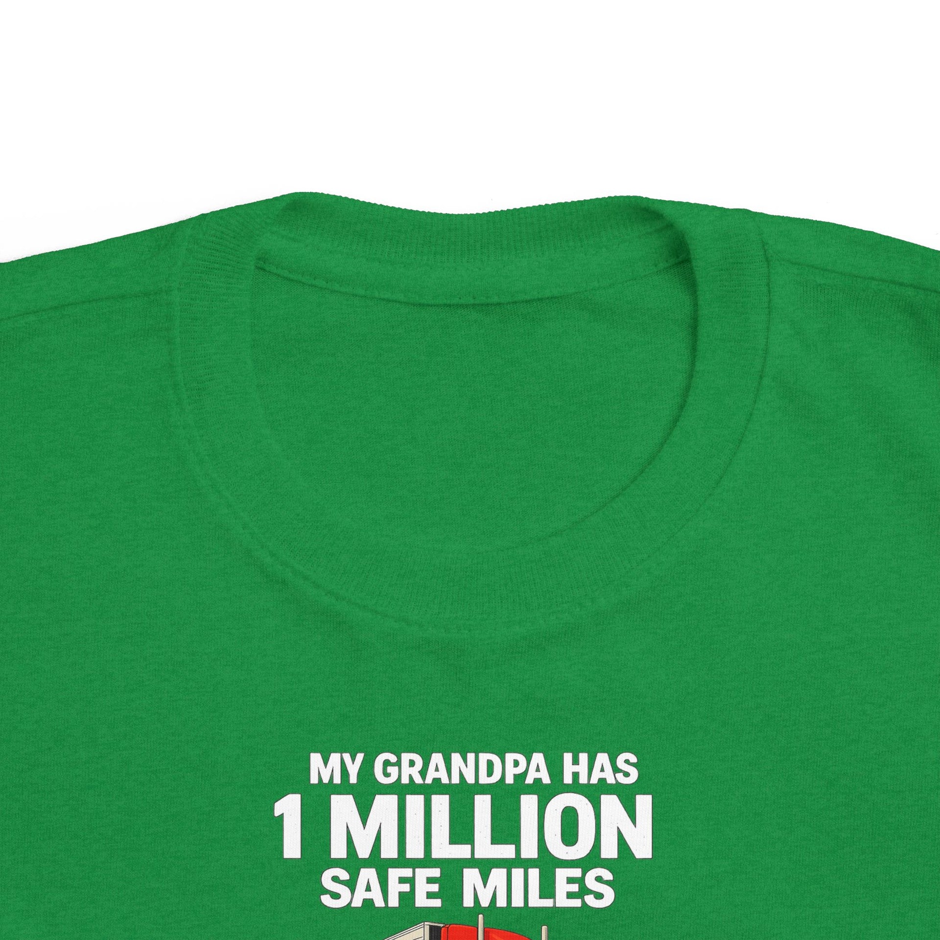 Toddler Tee – "My Grandma Has 1 Million Safe Miles" Cute Grandma Road-Trip Shirt