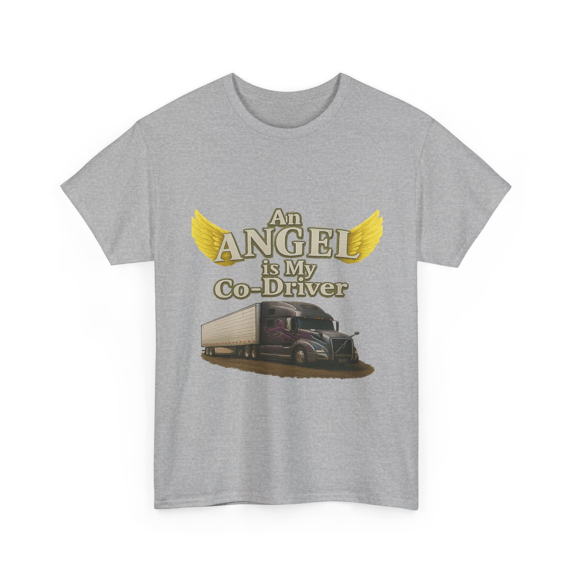 Van "Angel is my co-driver" Unisex Heavy Cotton Tee