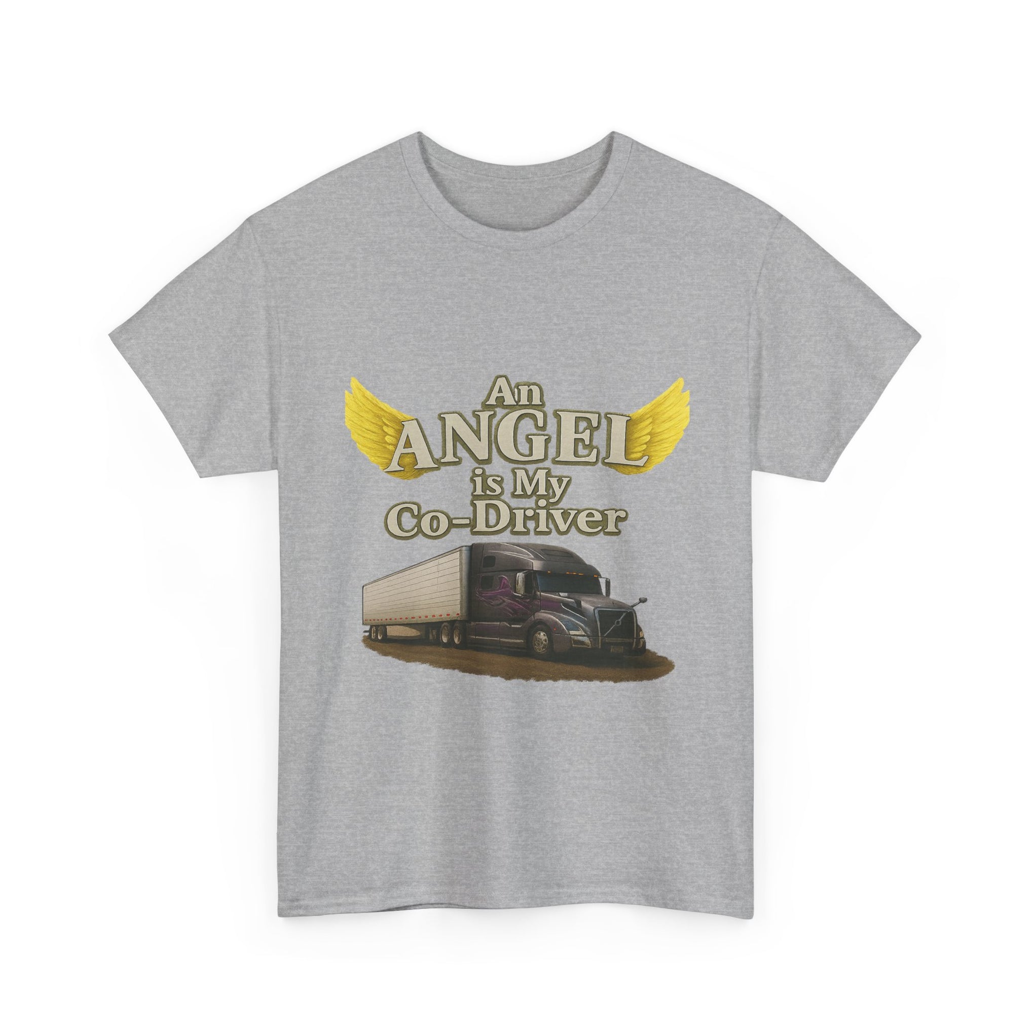 Van "Angel is my co-driver" Unisex Heavy Cotton Tee