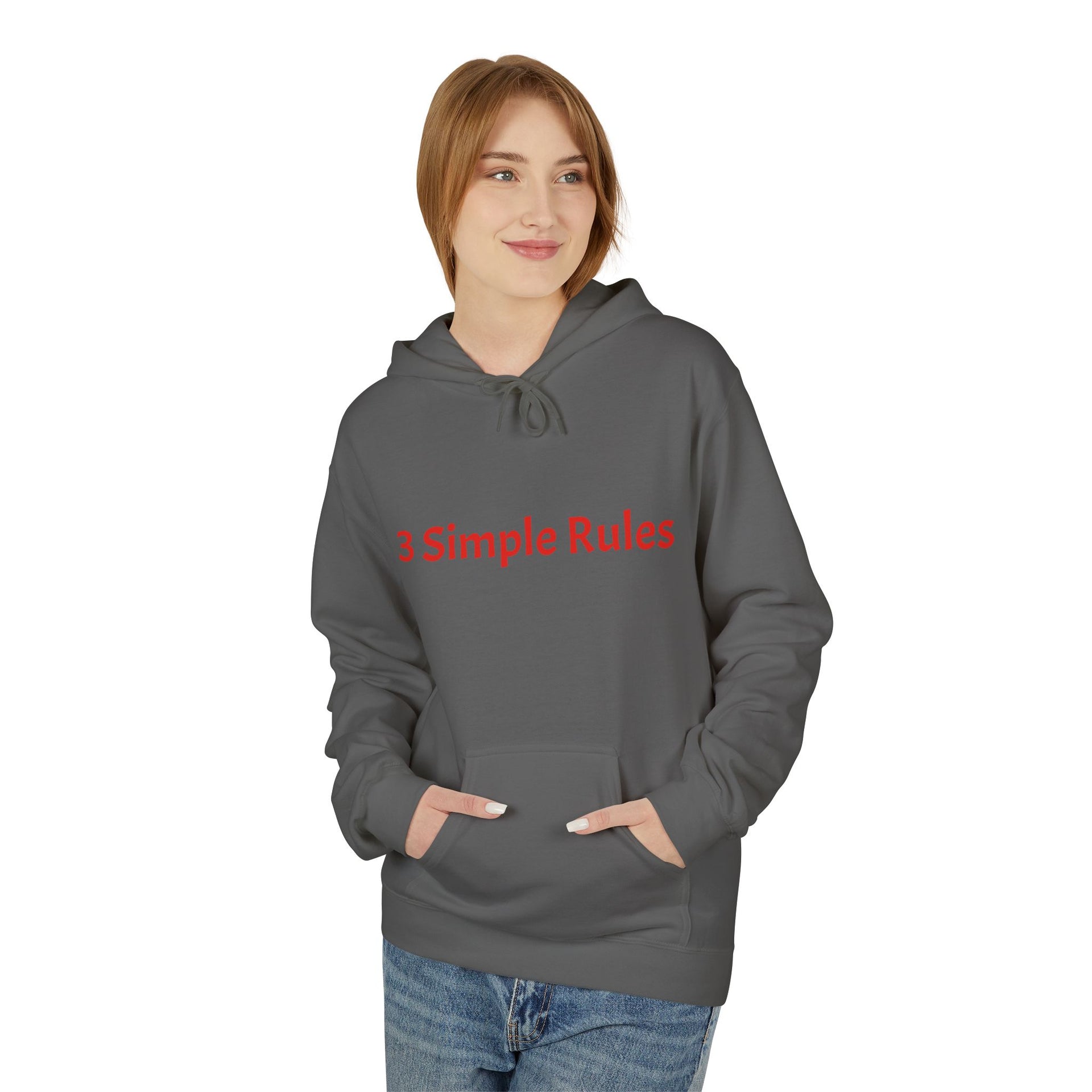 Hoodie — '3 Simple Rules' Trucker Safety Graphic Hoodie (Enjoy the Ride — Get Home Safe)