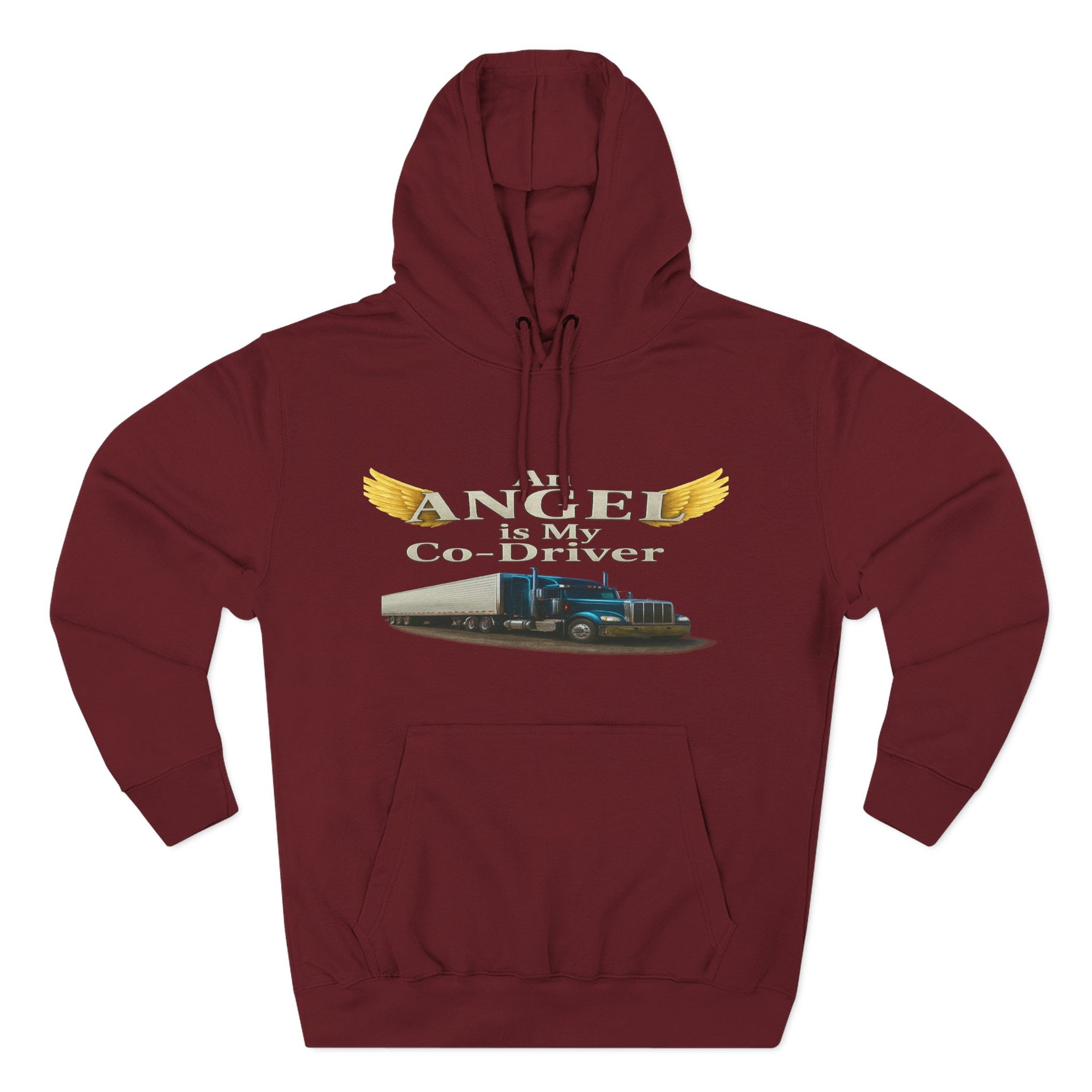 Three-Panel Fleece Hoodie