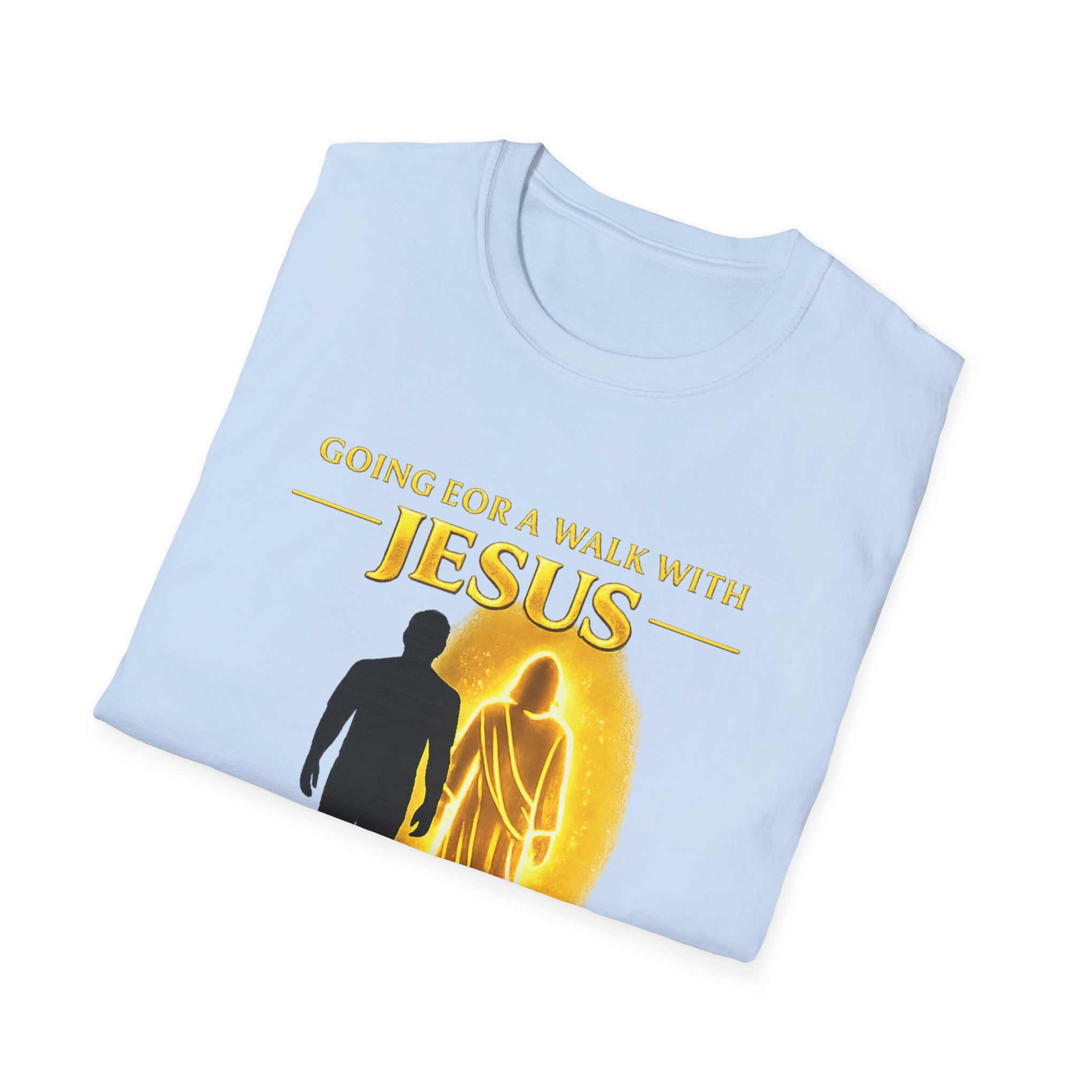 Going for a walk with Jesus T-Shirt – "Wanna Come?" Christian Faith Graphic Tee