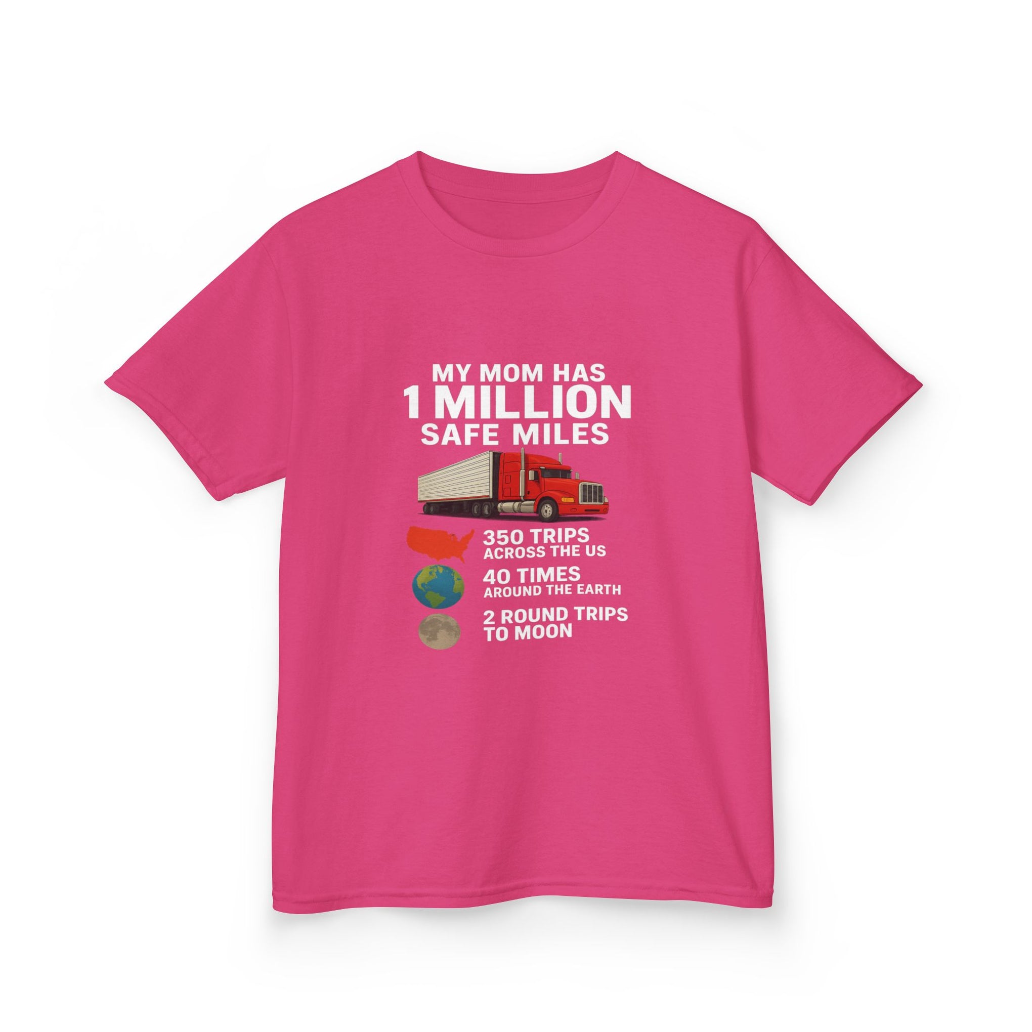 Kids Truck Graphic Tee — My Mom has 1 million Safe Miles