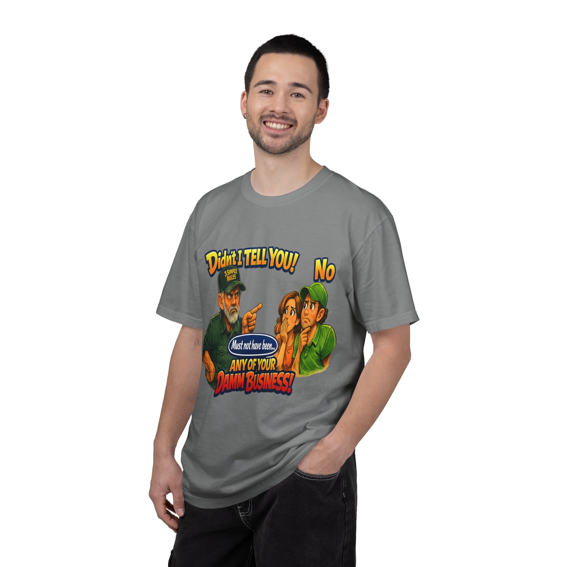 Funny "None of Your D*** Business" Graphic T-Shirt