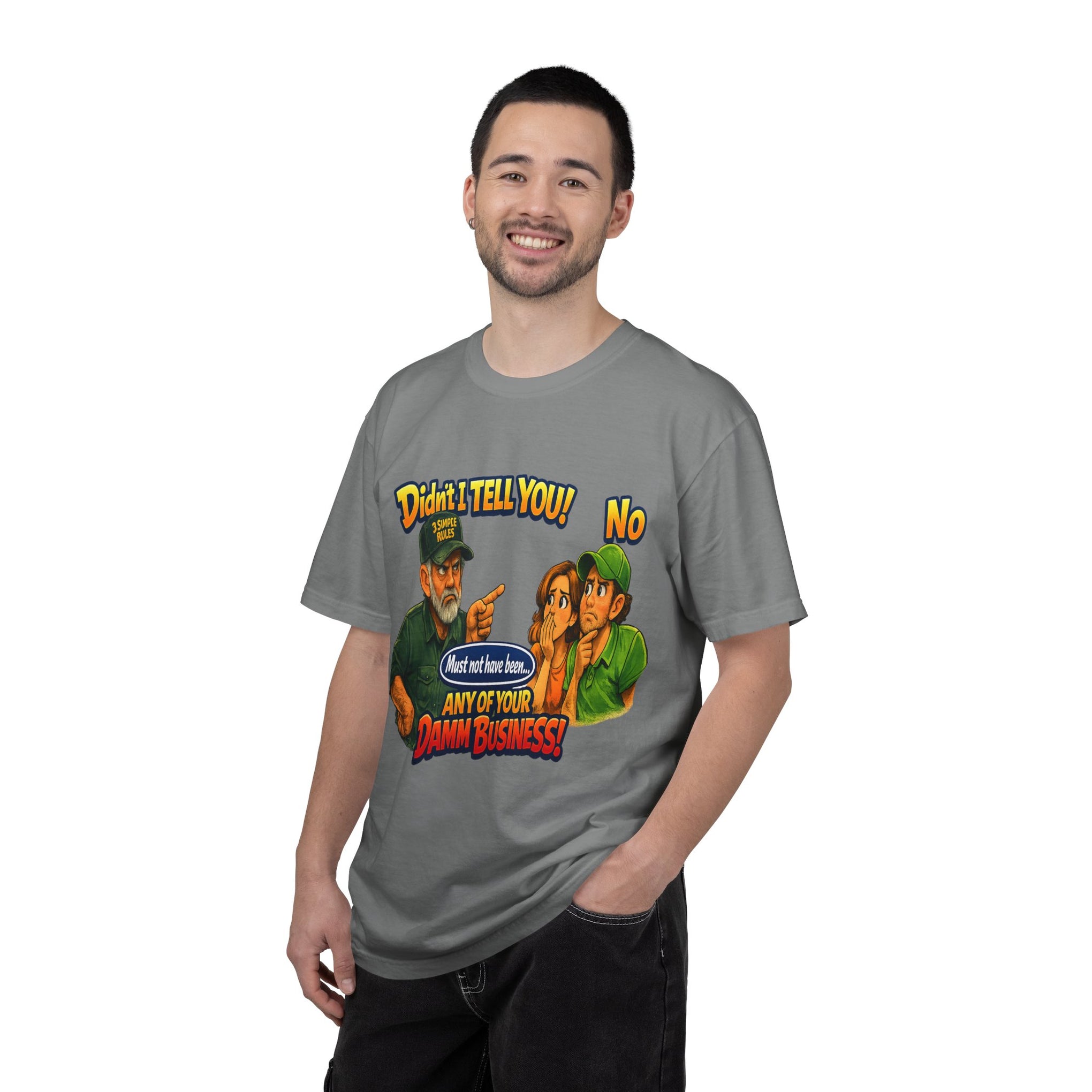 Funny "None of Your D*** Business" Graphic T-Shirt