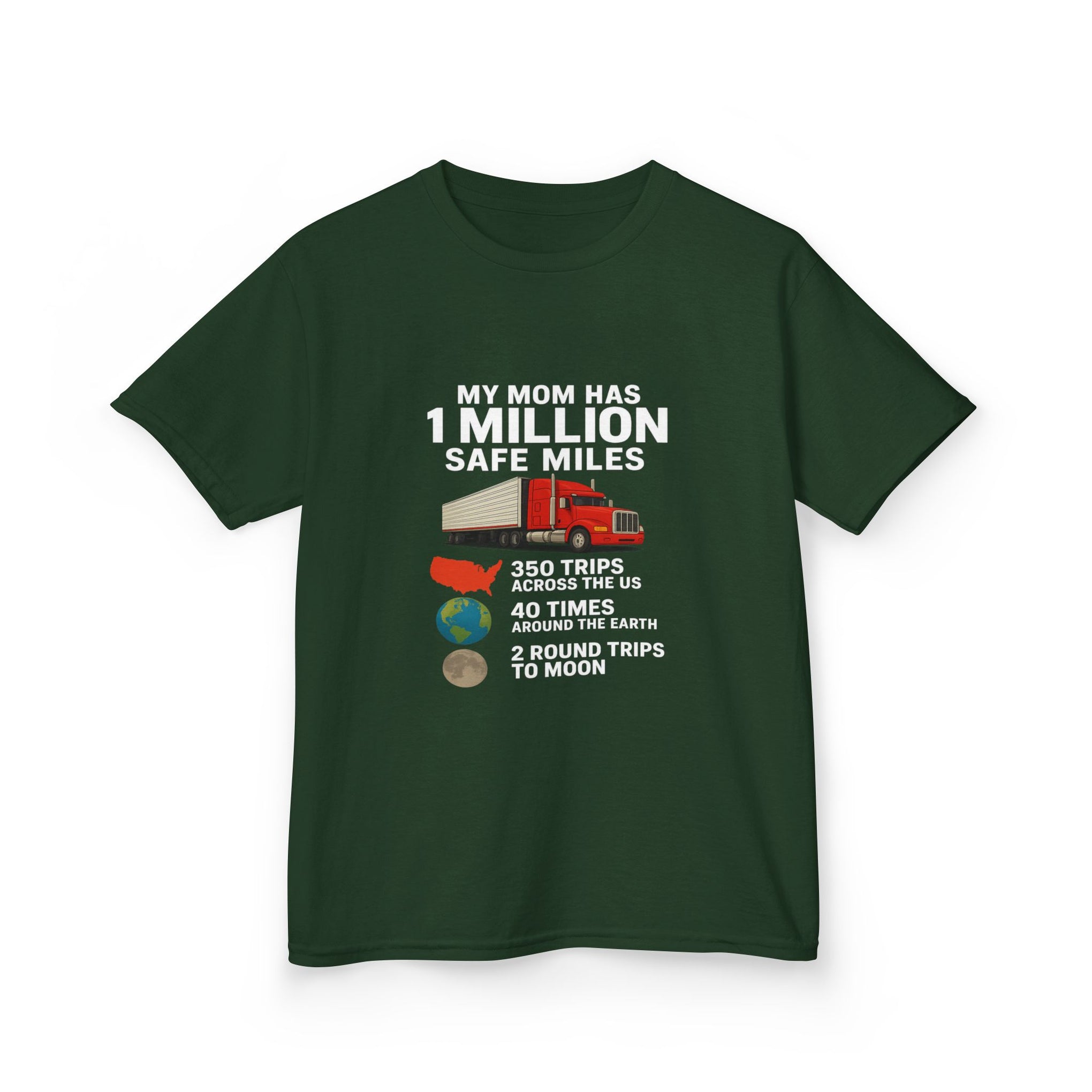 Kids Truck Graphic Tee — My Mom has 1 million Safe Miles
