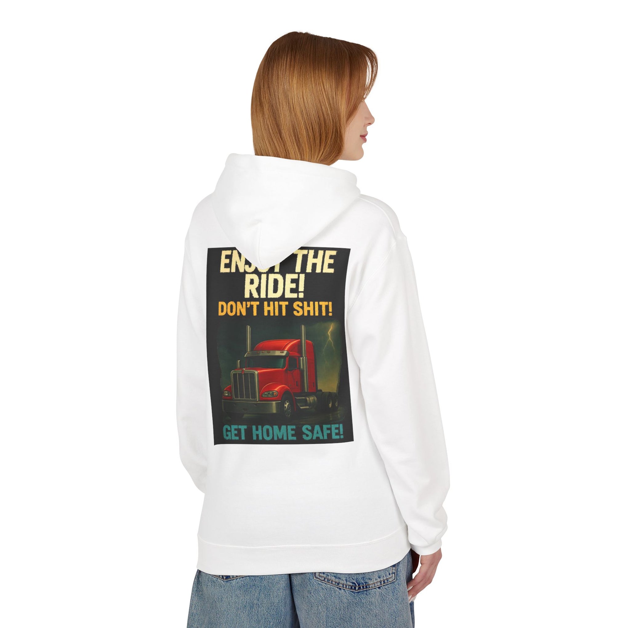 Hoodie — '3 Simple Rules' Trucker Safety Graphic Hoodie (Enjoy the Ride — Get Home Safe)